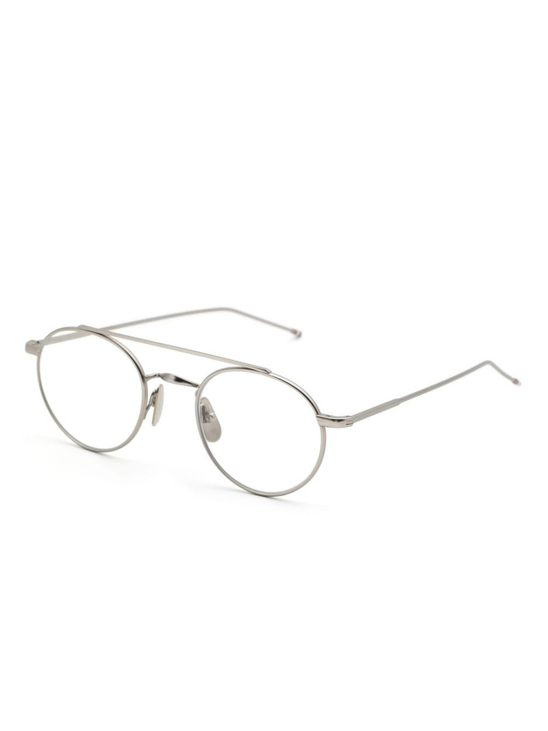 Thom Browne round-frames glasses outlook