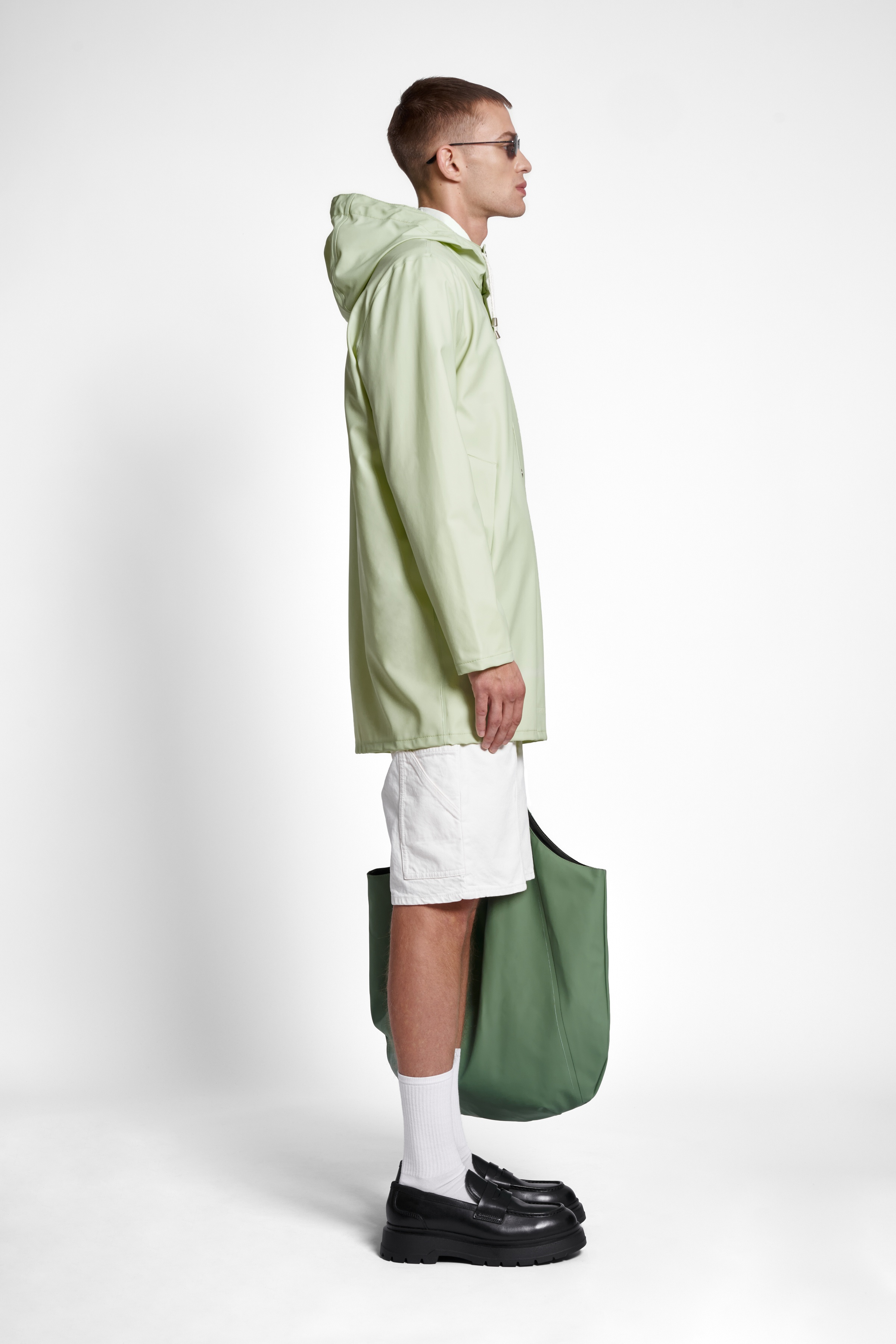 Stockholm Lightweight Raincoat Seafoam Green - 3