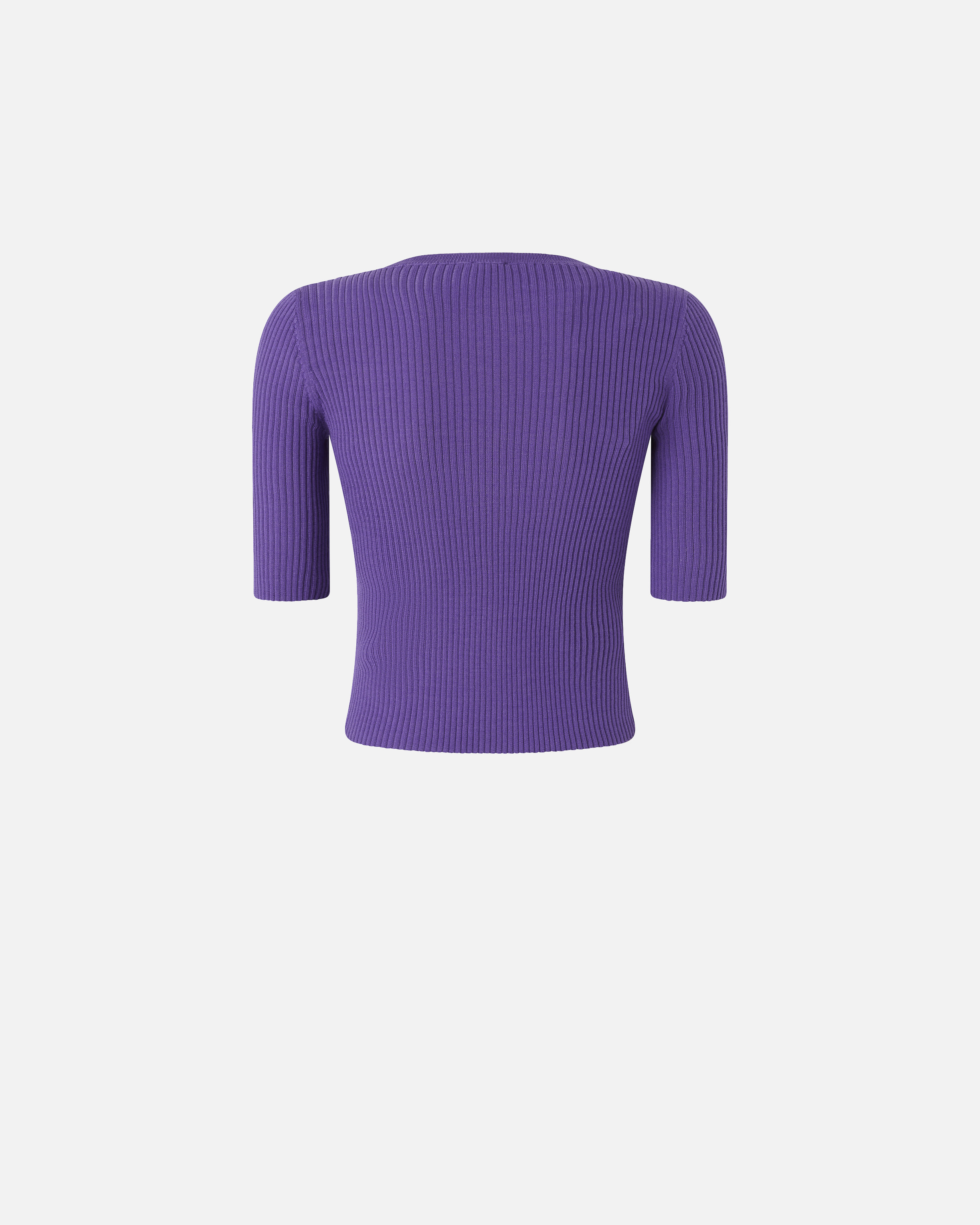 RIBBED SWEATER WITH TRANSPARENT LOVE BIRDS LOGO - 2