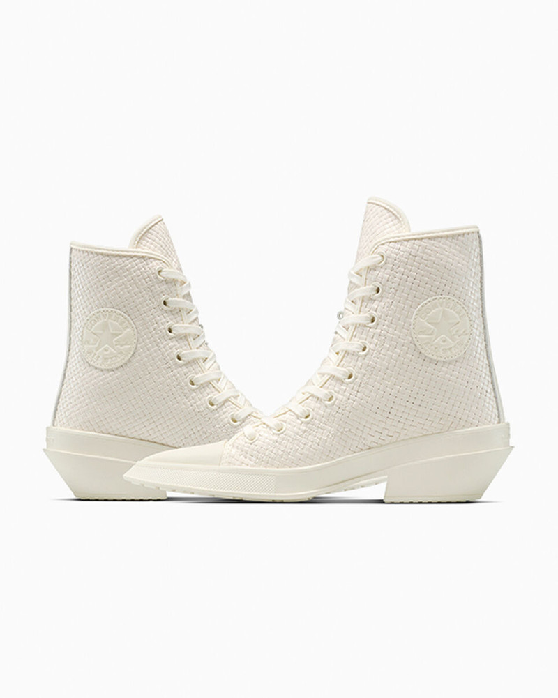Chuck 70 De Luxe Pointed Platform Woven Leather 7