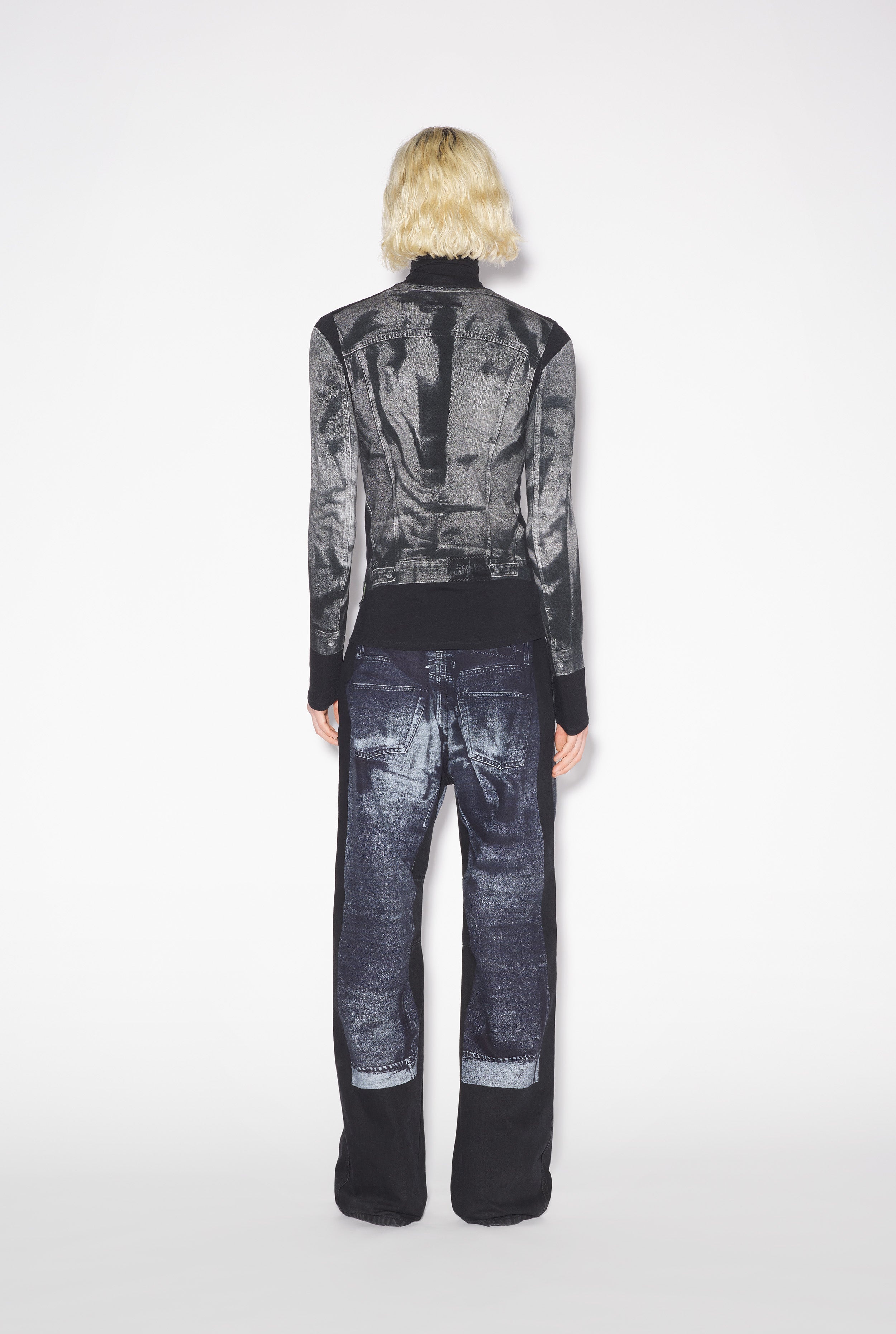 THE BLACK DENIM TROMPE L’OEIL TOP - 2