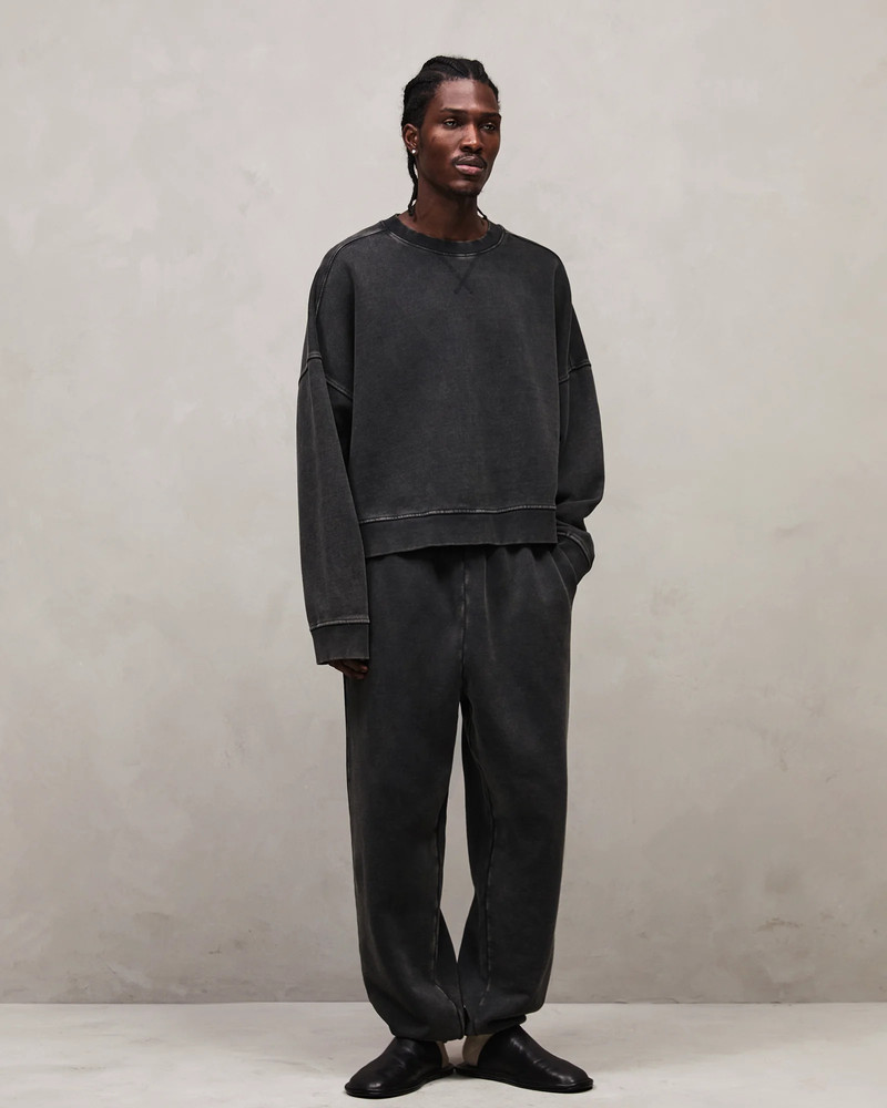 entire studios STANDARD SWEAT WASHED BLACK outlook