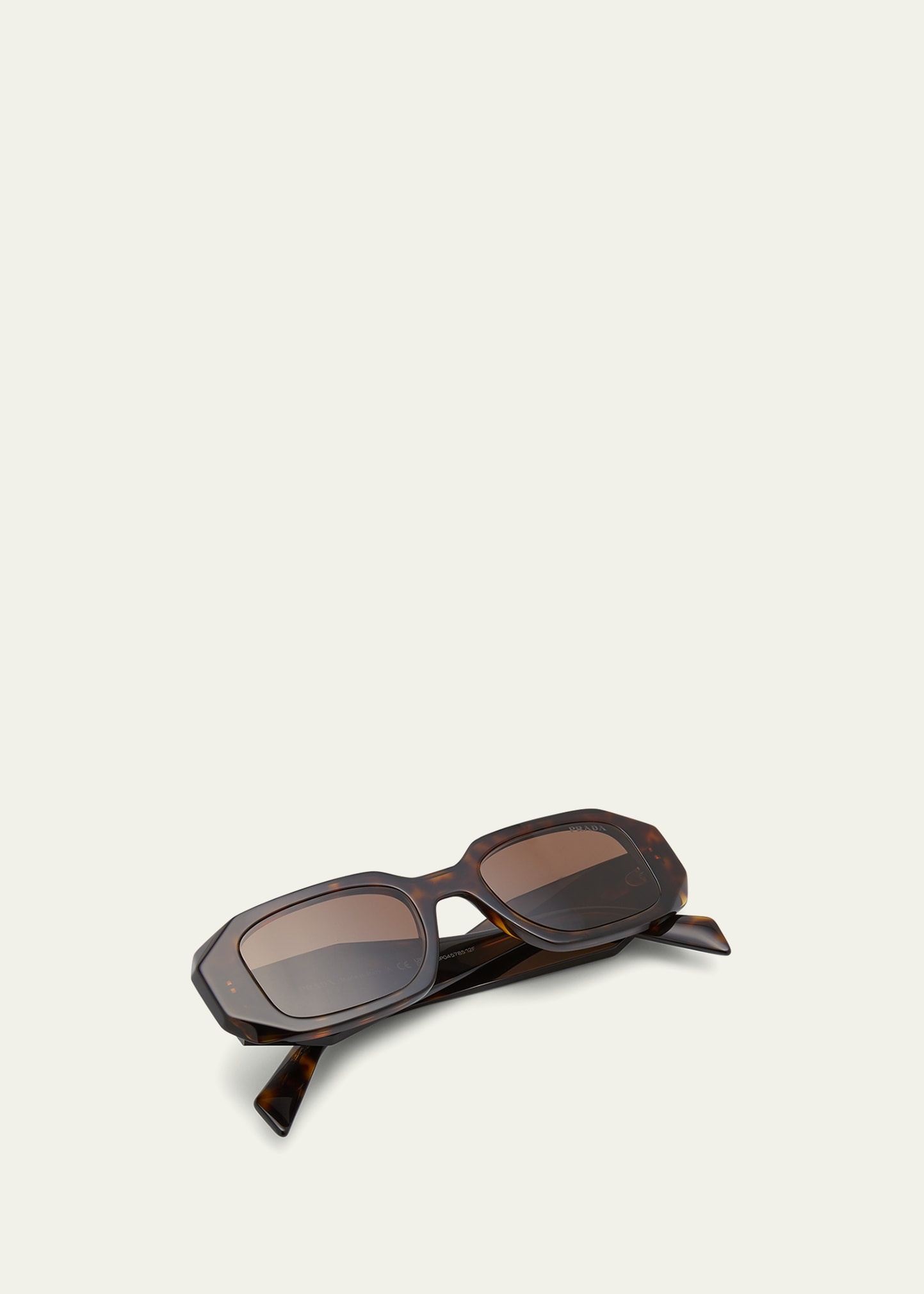Men's Rectangle Acetate Logo Sunglasses - 4