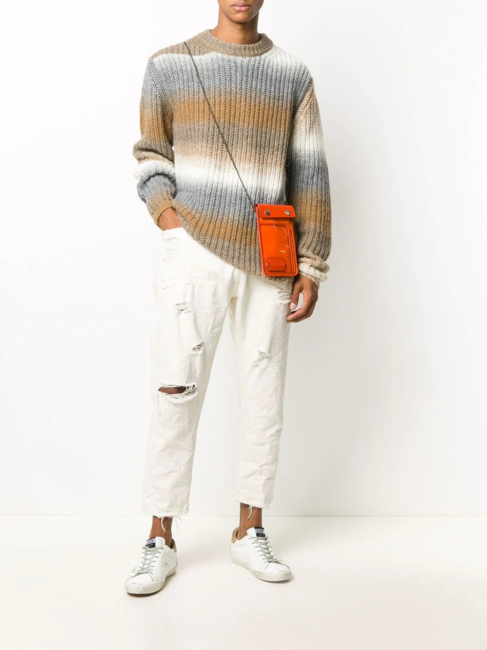 ombré stripe knit jumper - 2