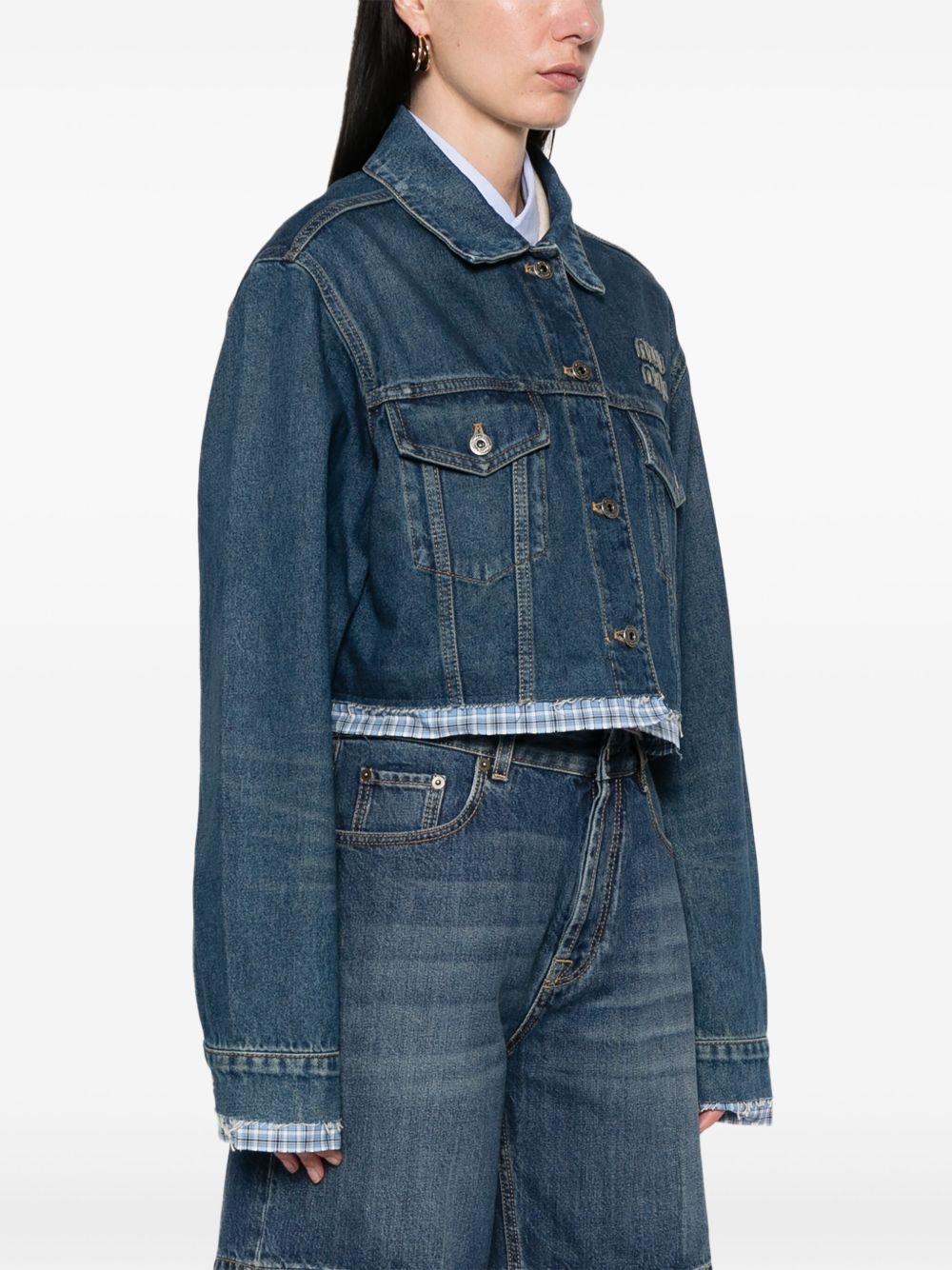 Miu Miu Women Denim Cotton Jacket - 3