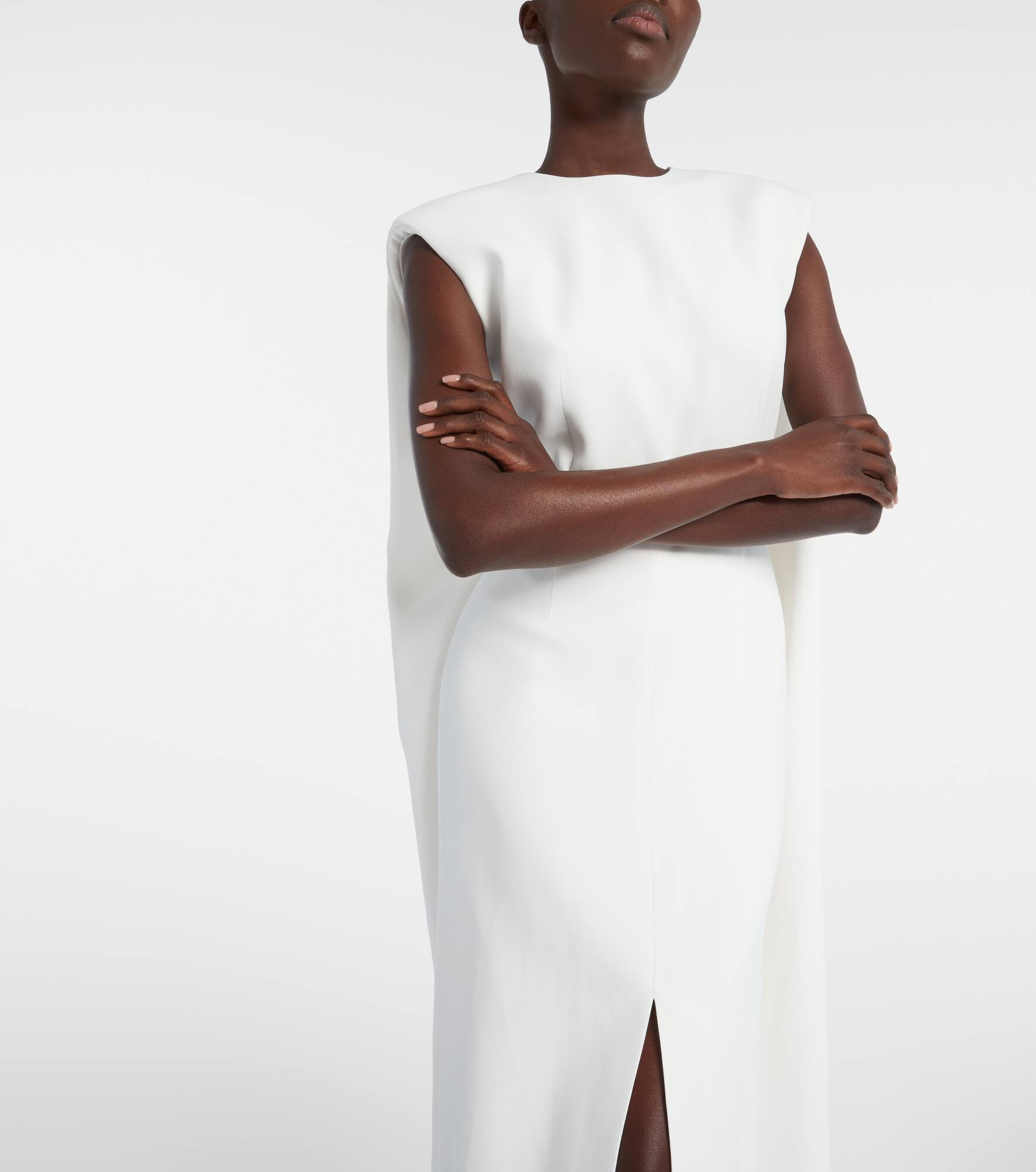 Caped cocktail dress - 4