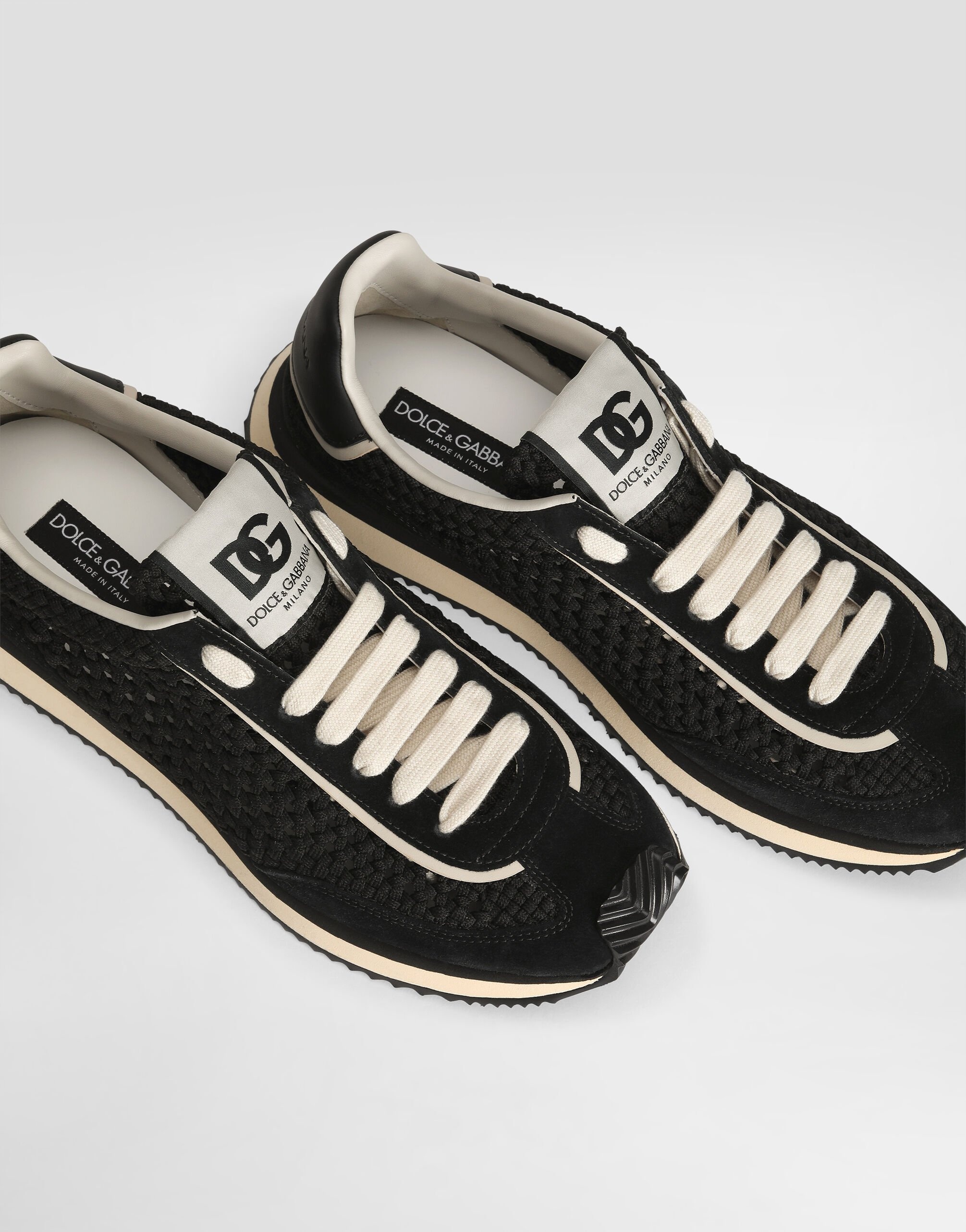 Mixed-material DG Cushion sneakers - 4