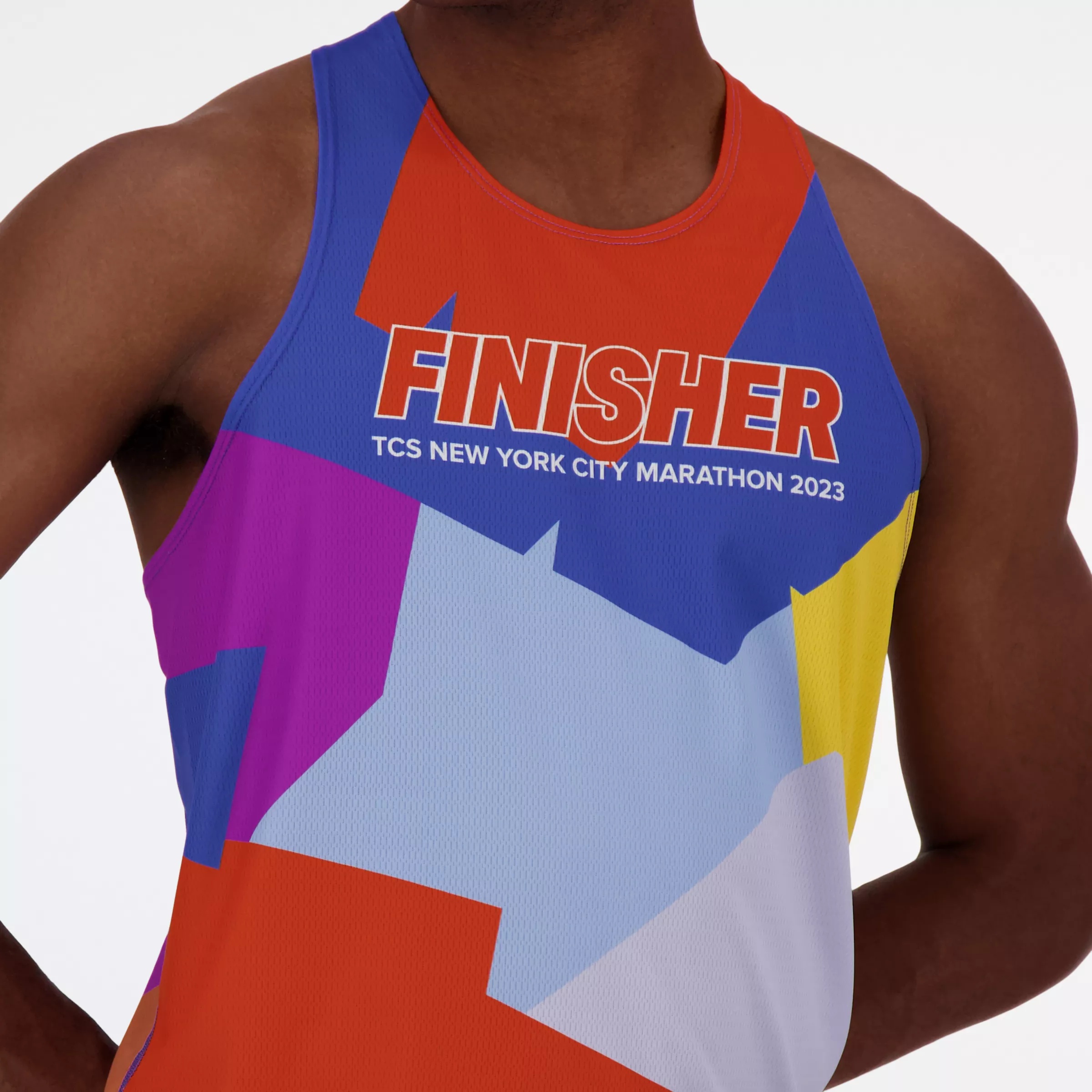 NYC Marathon Printed Finisher Singlet - 4