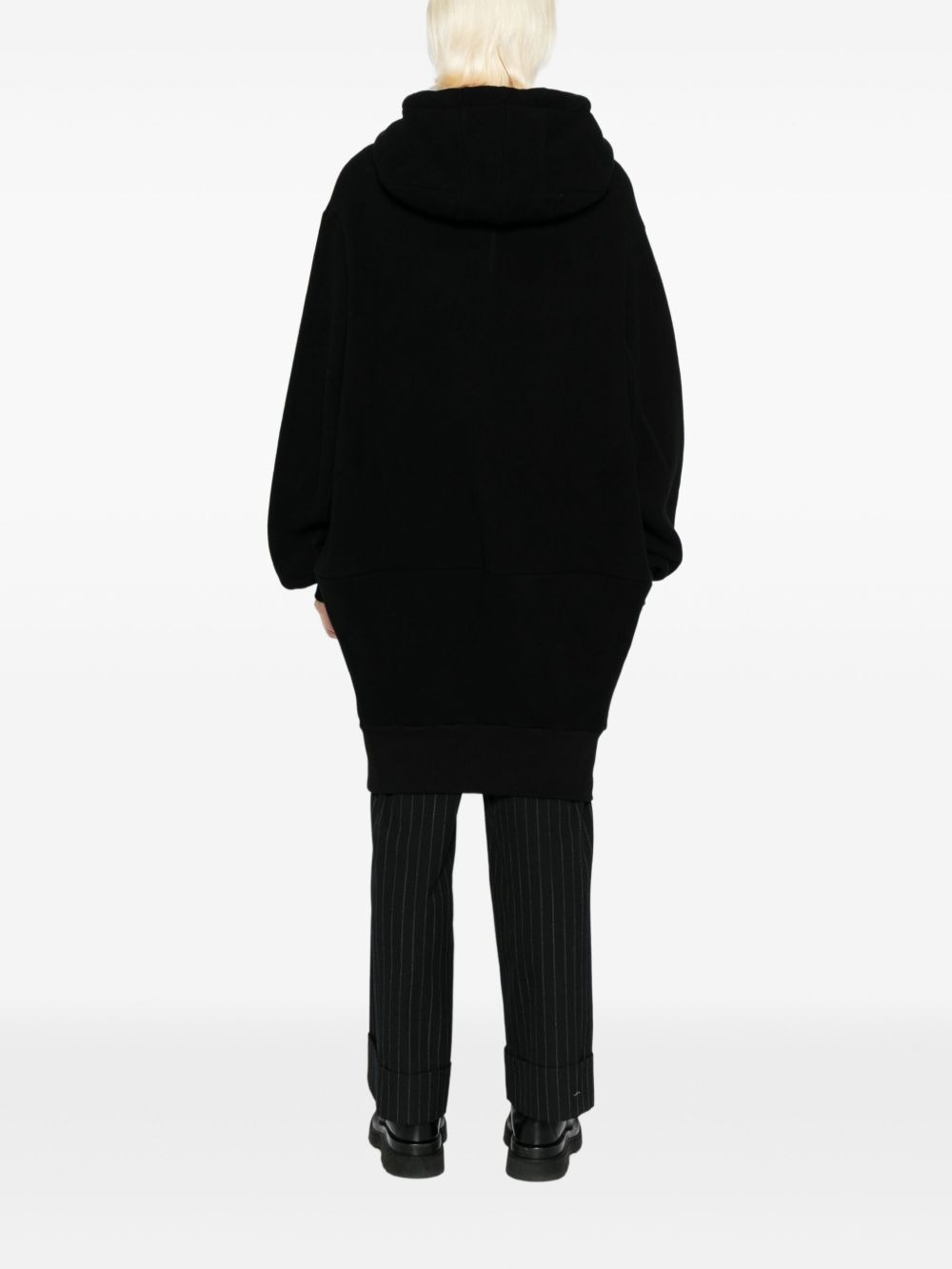 brushed French terry hoodie - 4