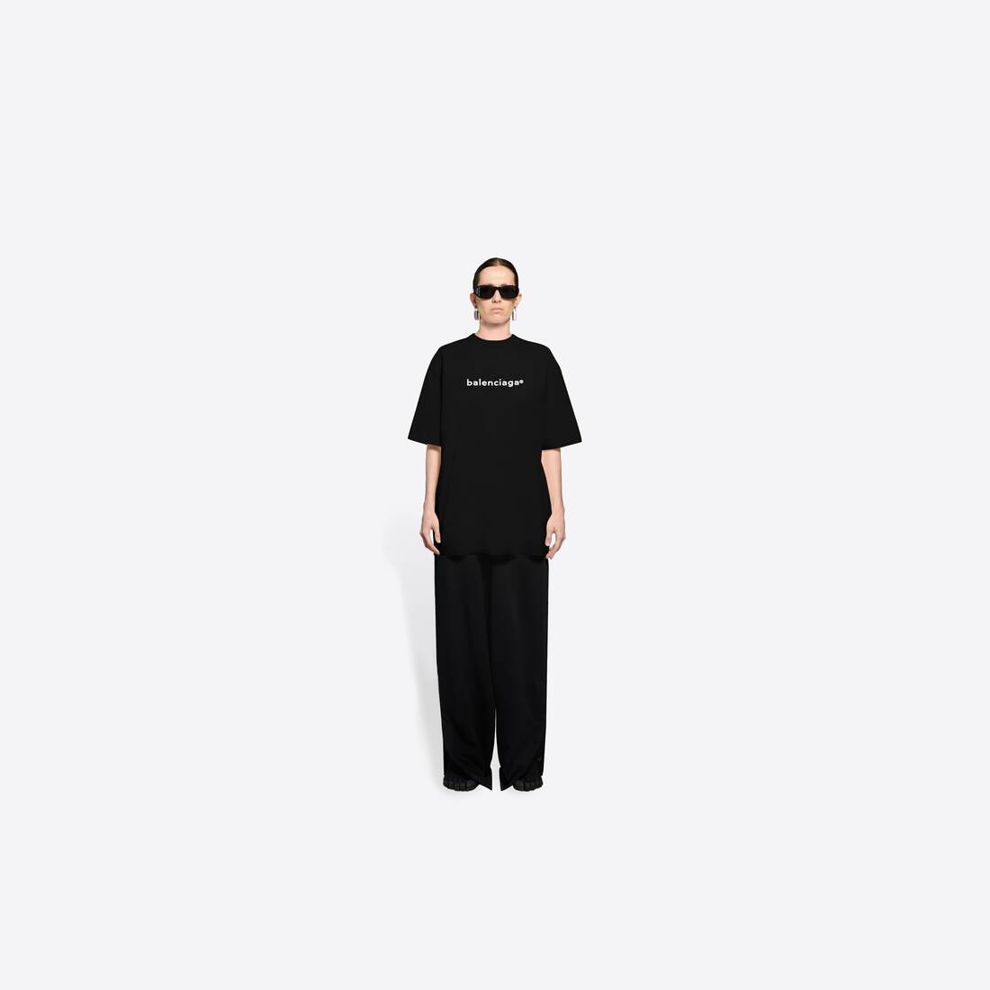Women's New Copyright Large Fit T-shirt in Black - 6