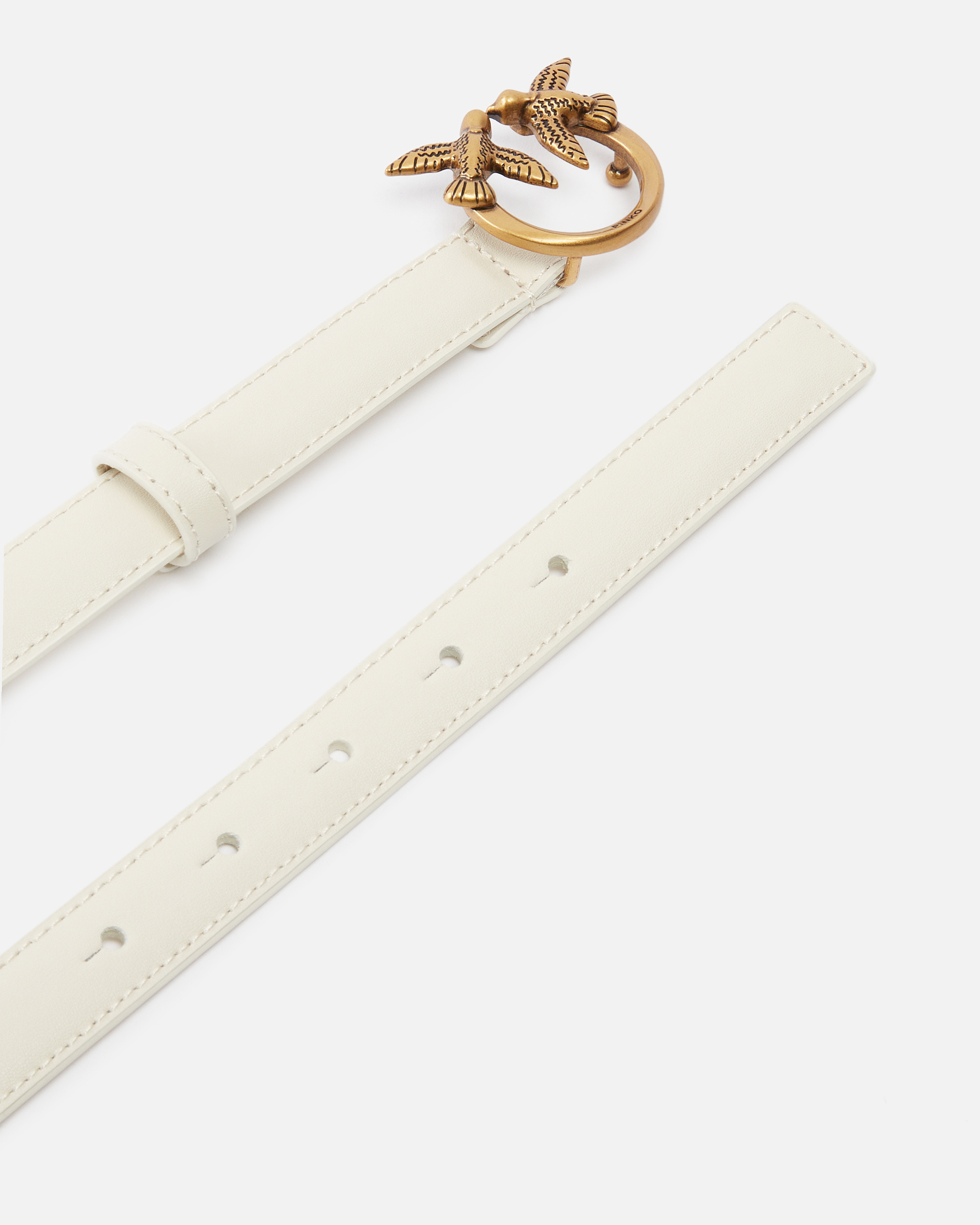 LOVE BIRDS THIN LEATHER BELT 2CM - 3