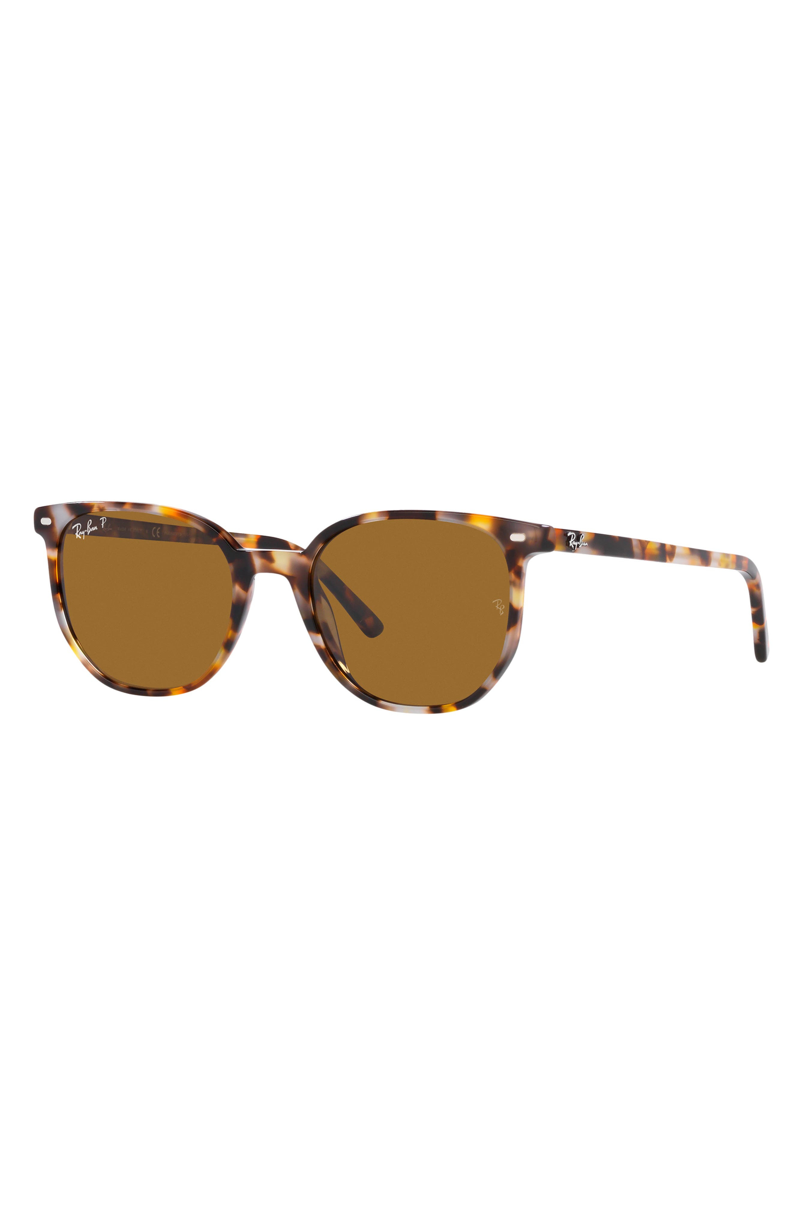 Ray-Ban Elliot 52mm Polarized Square Sunglasses in Brown Havana at Nordstrom - 2
