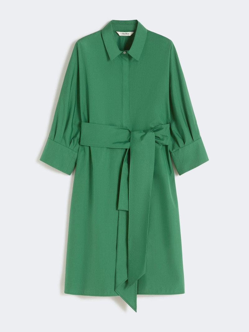 TABATA Cotton shirt dress - GREEN 1