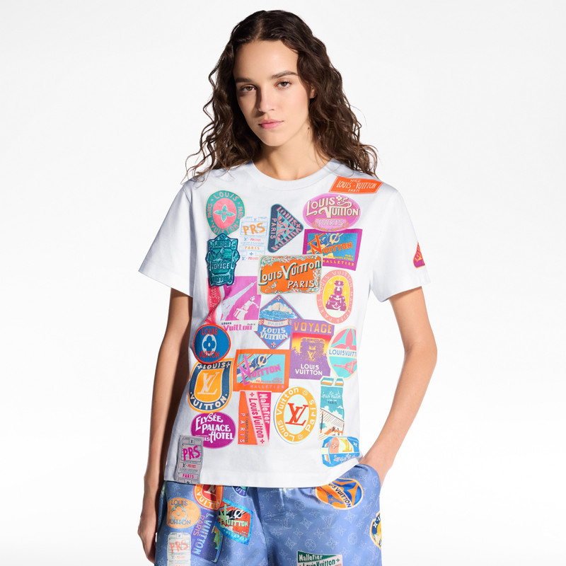 Travel Patch Print T-Shirt 2