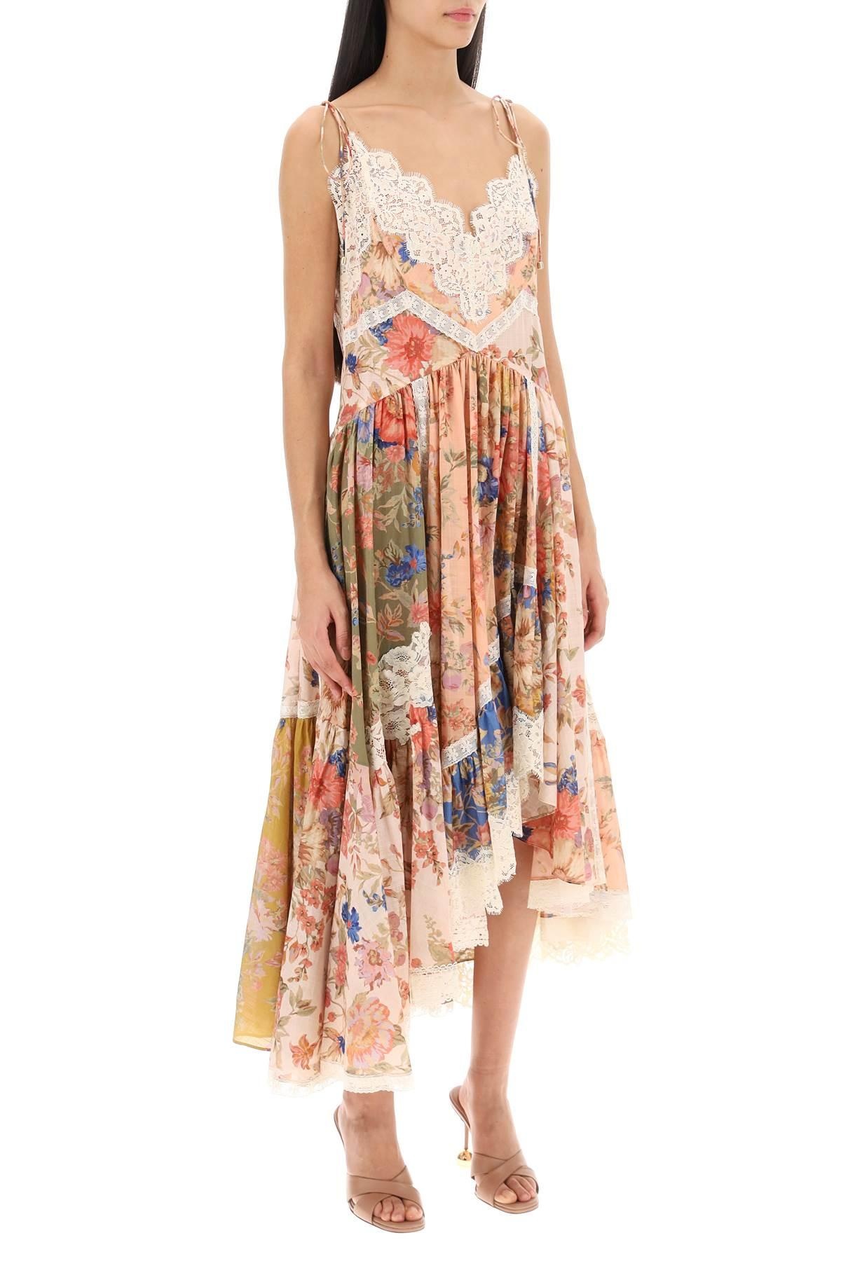 Zimmermann August Asymmetric Dress With Lace Trims - 3