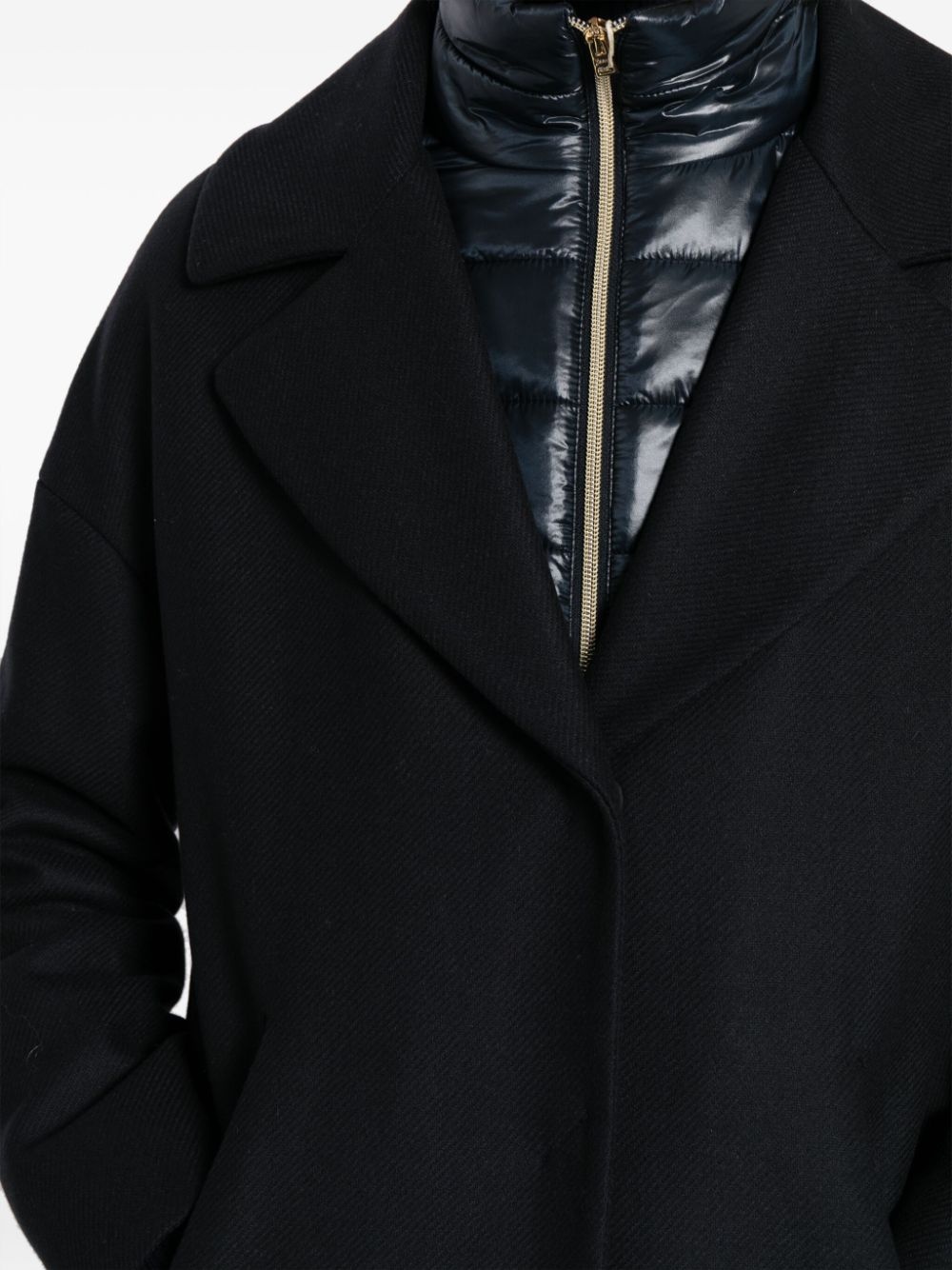 panelled mid-length coat - 5