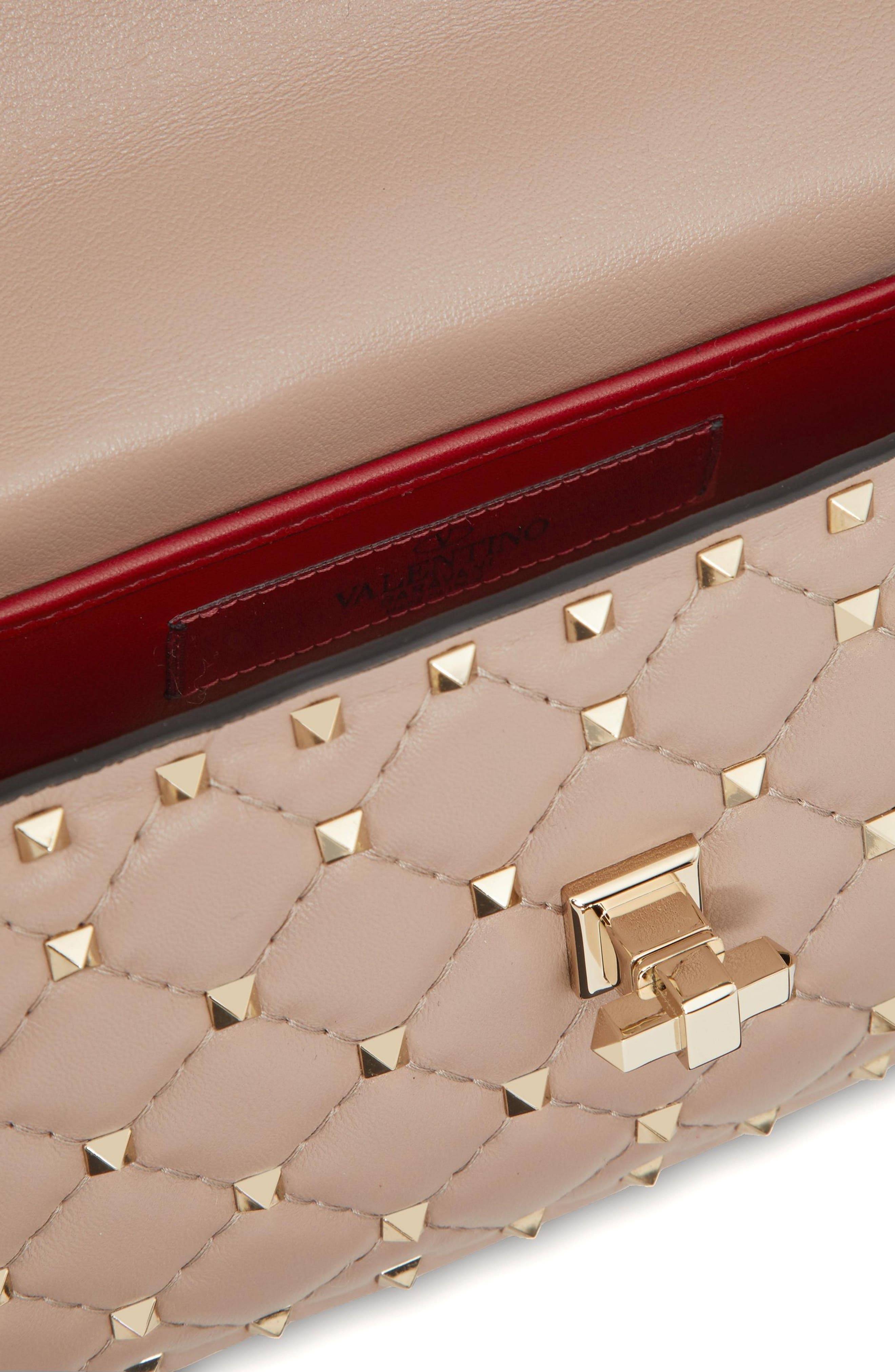 Small Rockstud Leather Shoulder Bag - 5