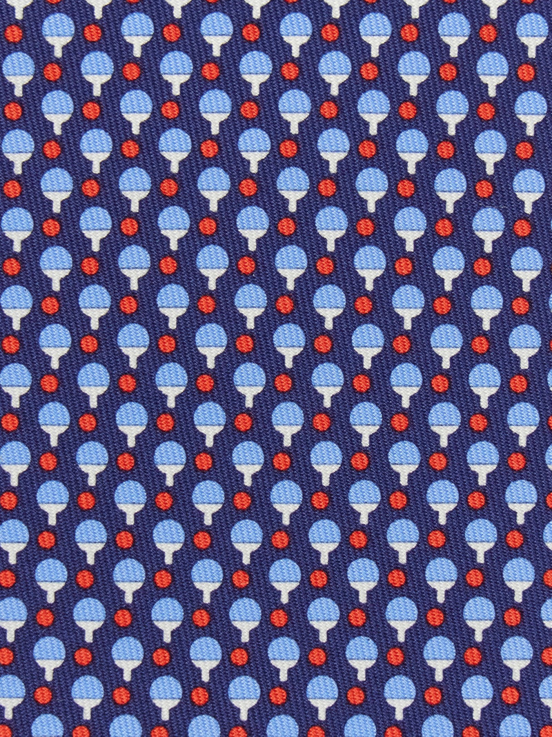 FERRAGAMO Ping pong print silk tie outlook