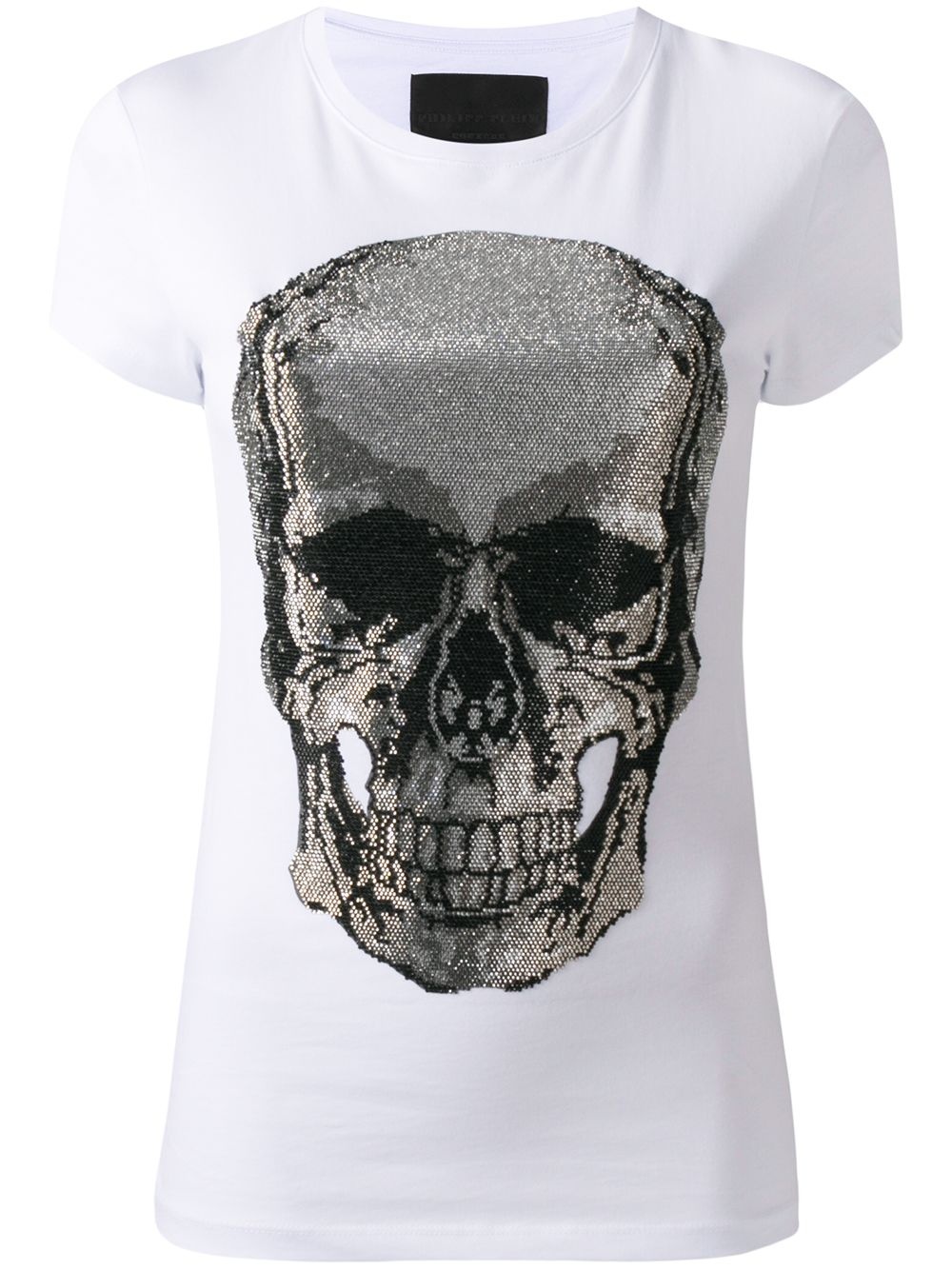 skull print T-shirt - 1