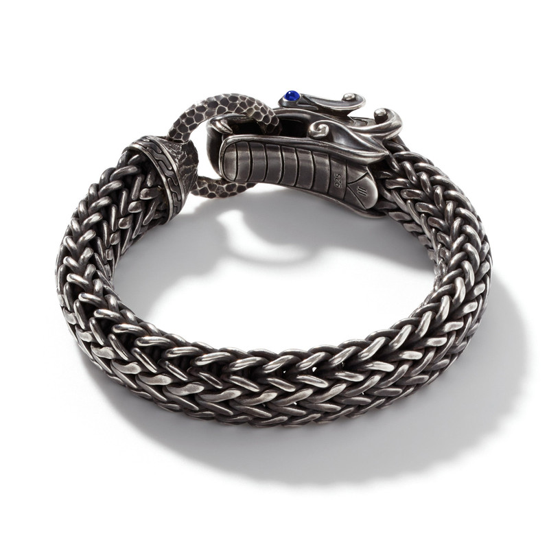 Naga Bracelet, Dark Silver, 15MM 5