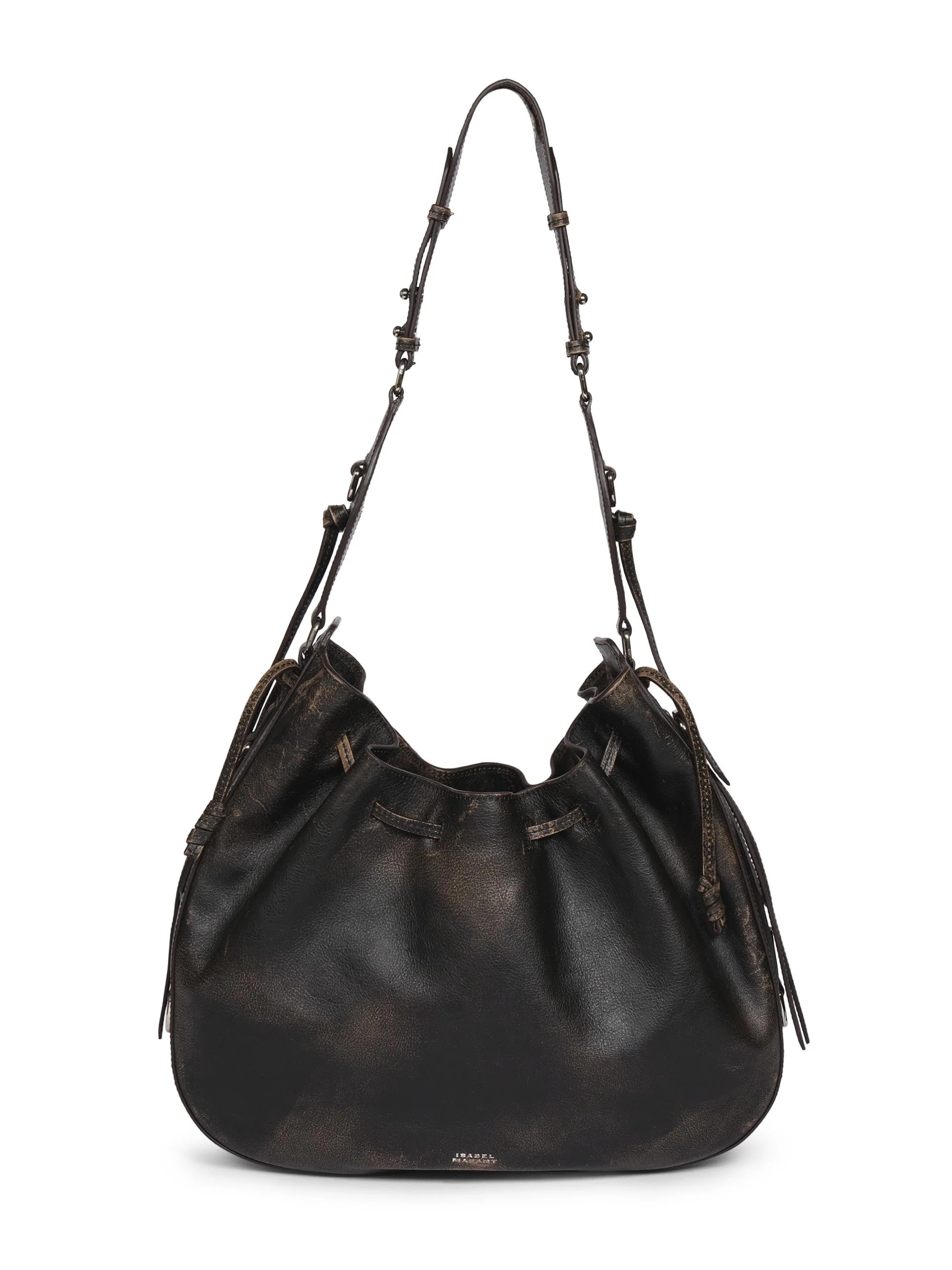 Women's Bolton Leather Hobo Bag - Vintage Brown - 1