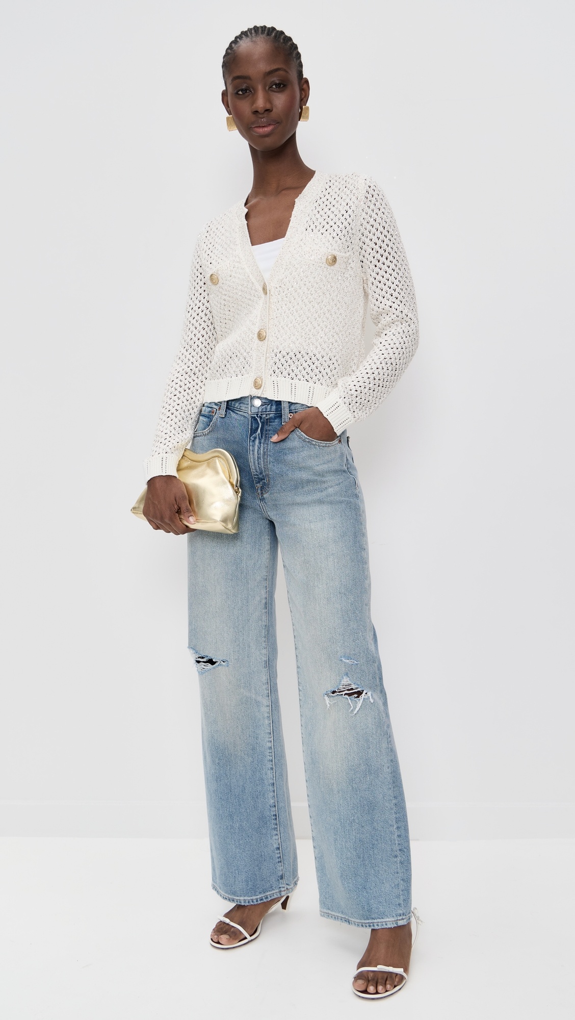 Blanca Sequin Crop Cardigan - 4