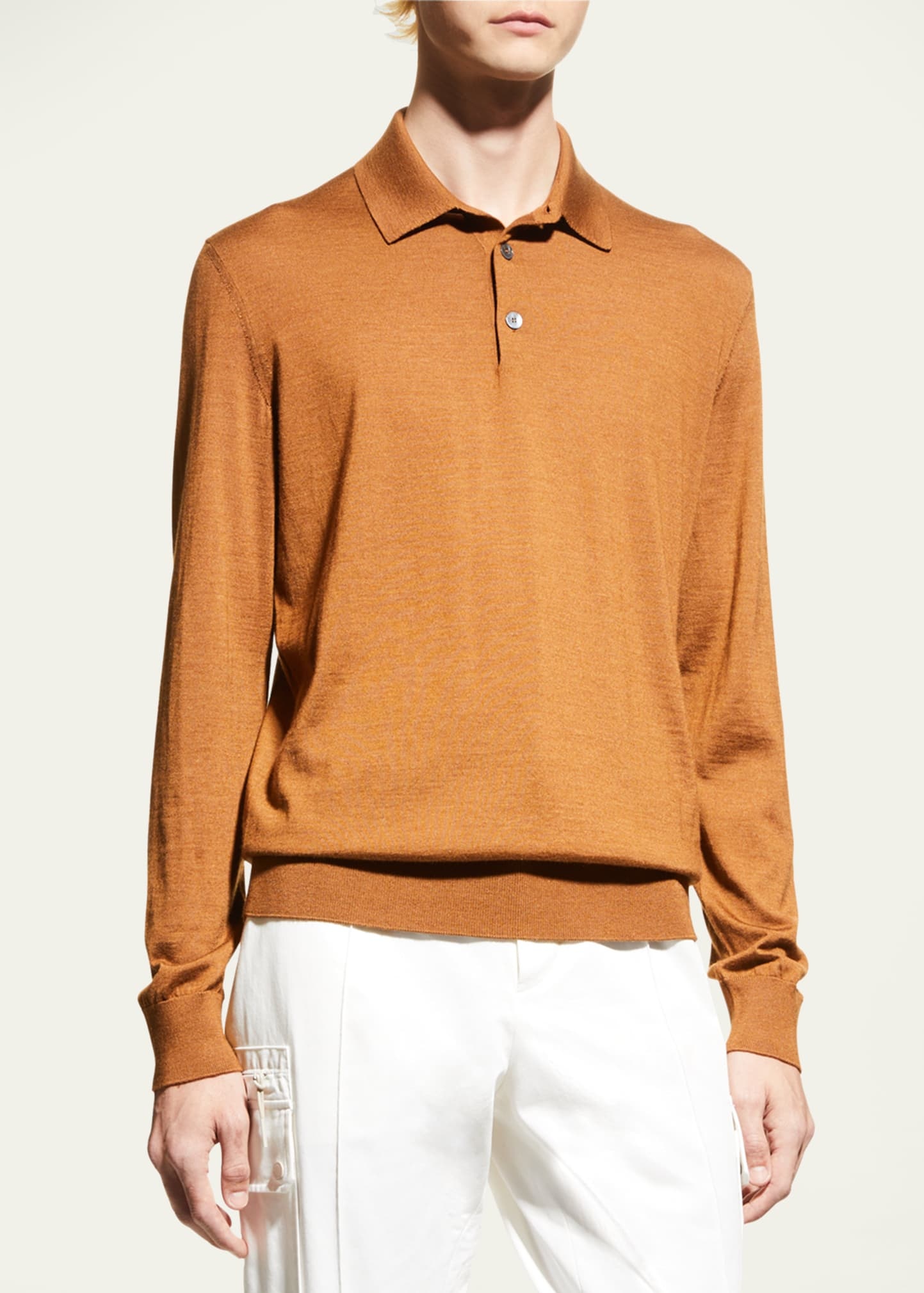 Men's Cashmere-Silk Polo Shirt - 4