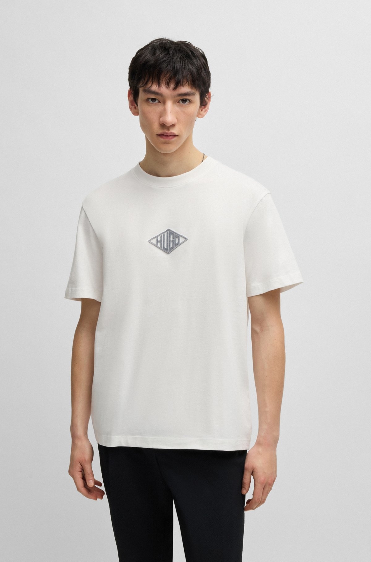 RELAXED-FIT T-SHIRT IN COTTON WITH EMBROIDERED LOGO - 2