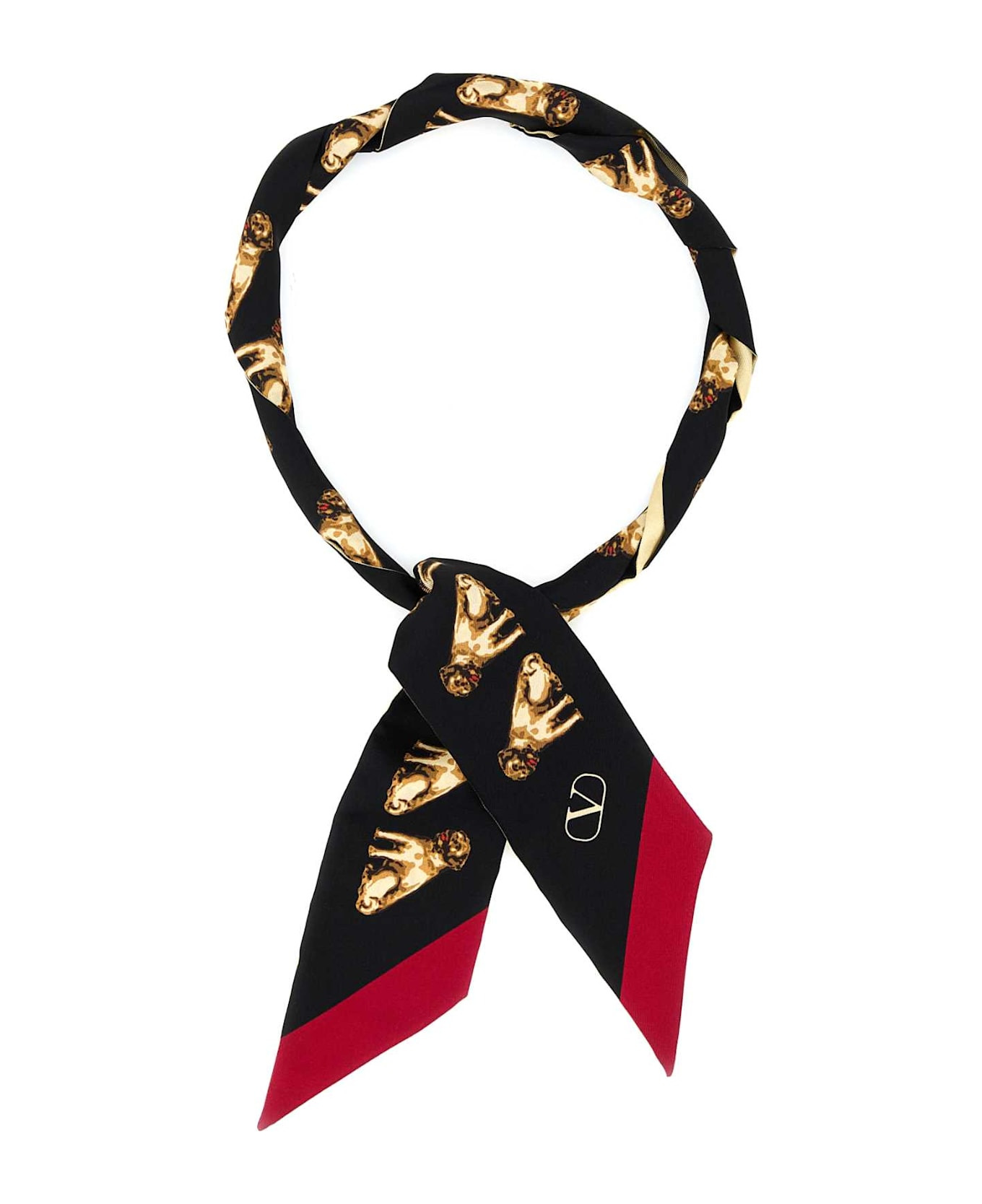 Printed Silk Petit Charles Foulard - 1