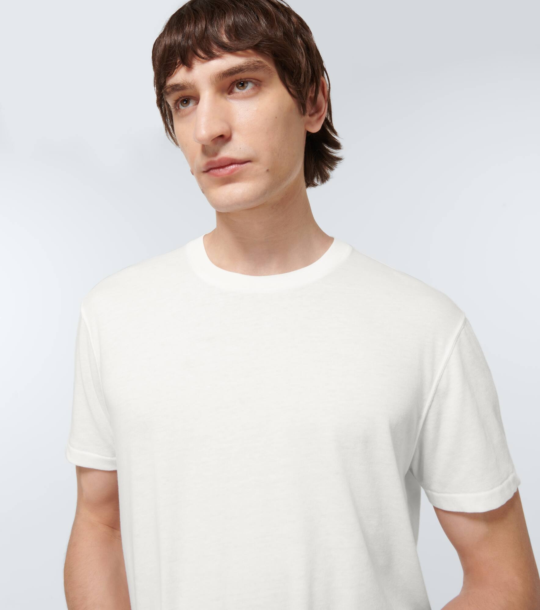 Cotton-blend jersey T-shirt - 5