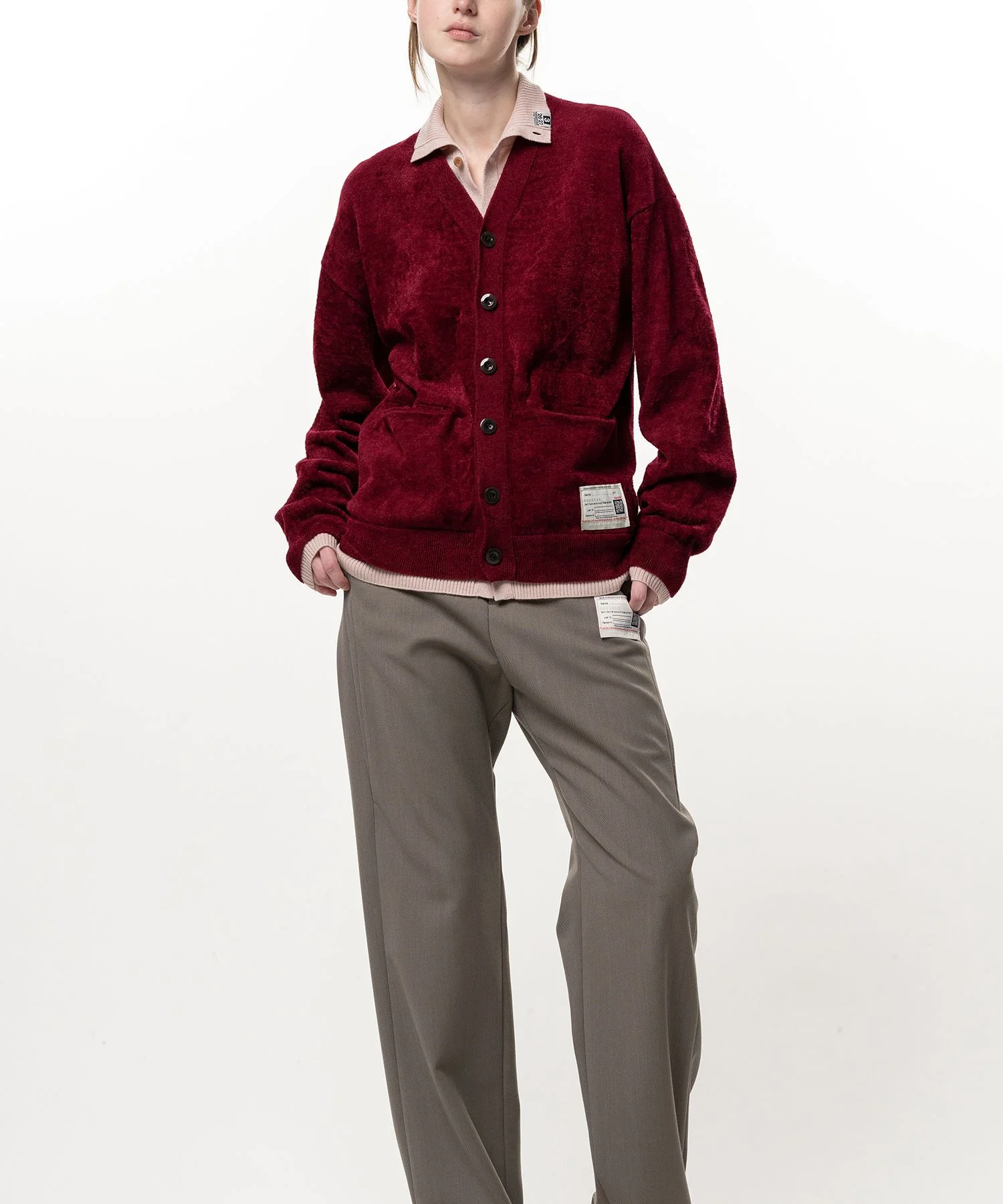 Layered Knit Cardigan - 1