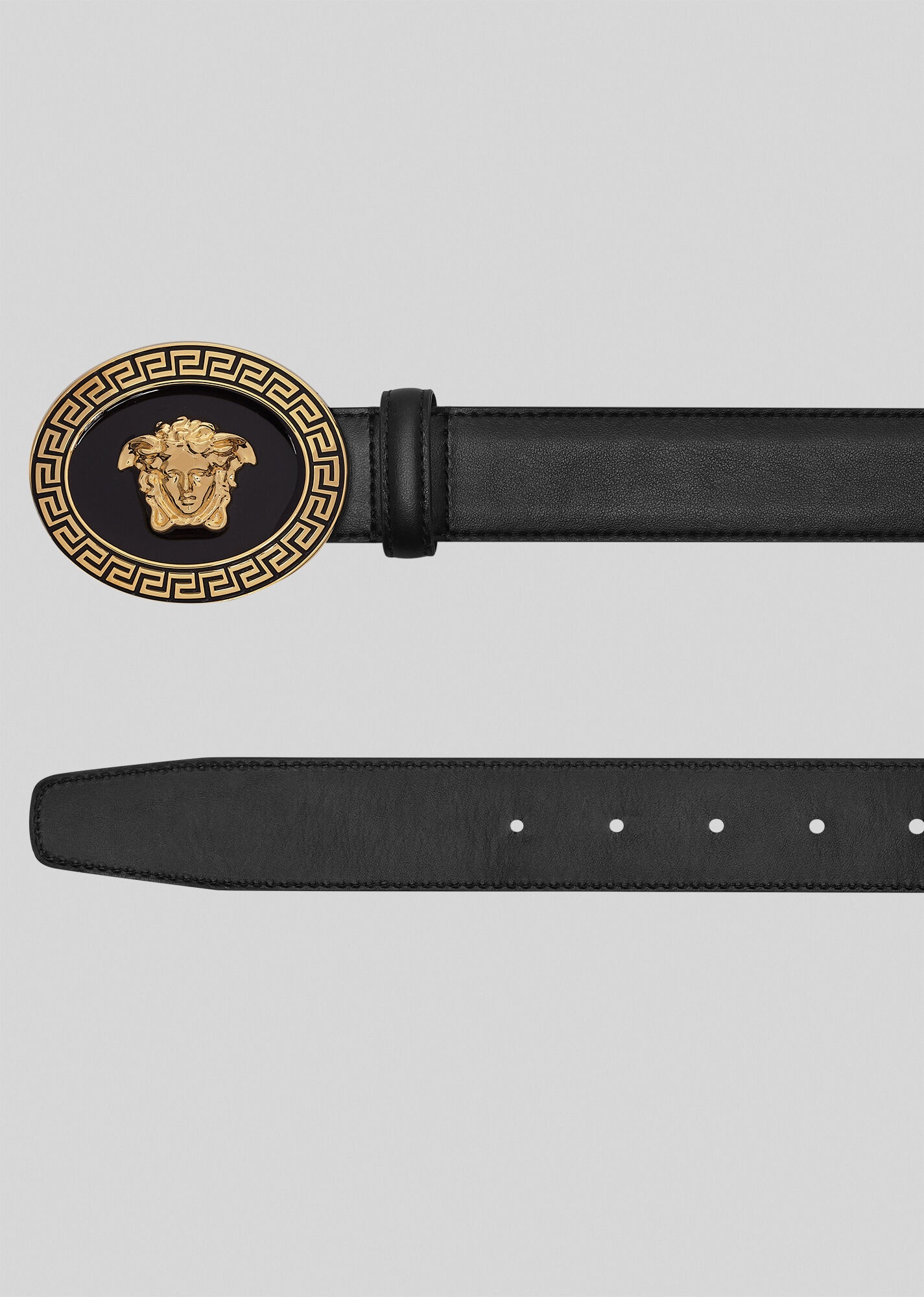 Oval Medallion Vitello Belt - 3