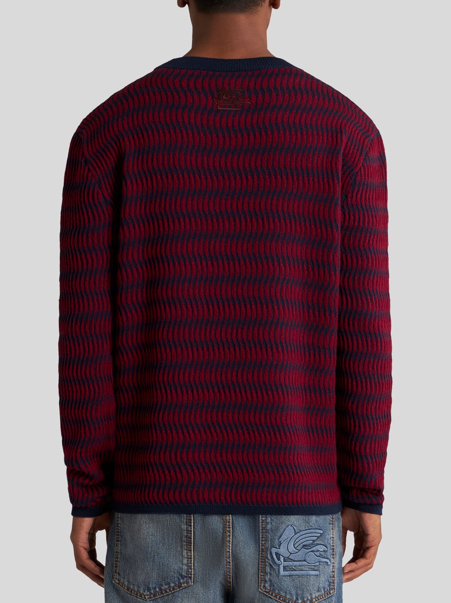 WOOL JACQUARD SWEATER - 5