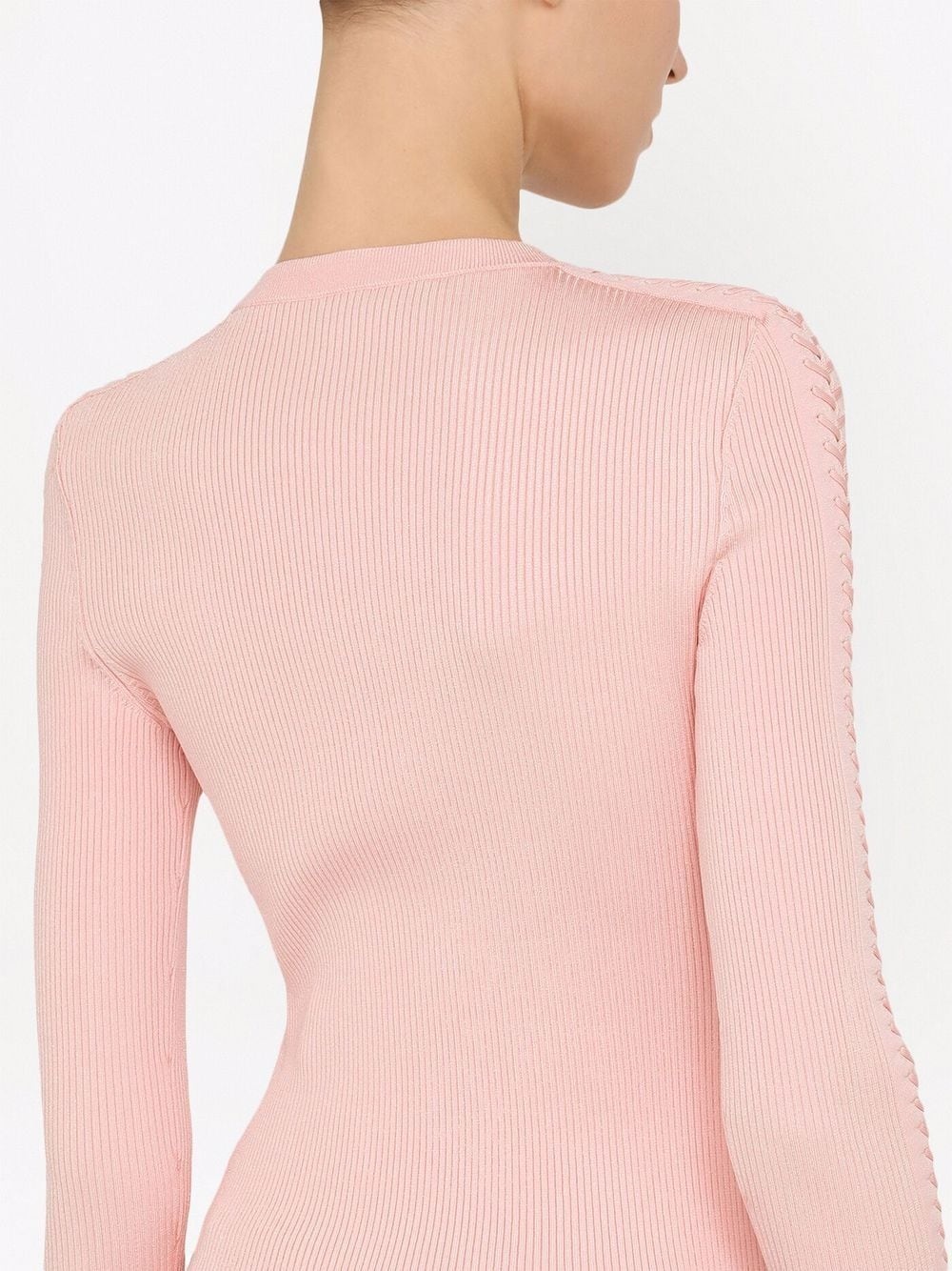 ribbed tie sleeve top - 5