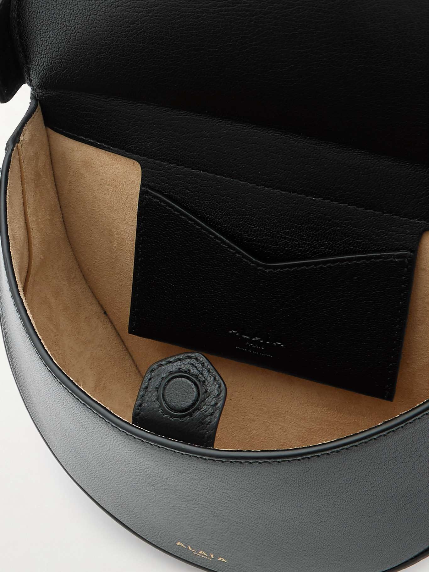 Textured-leather shoulder bag Black - 5