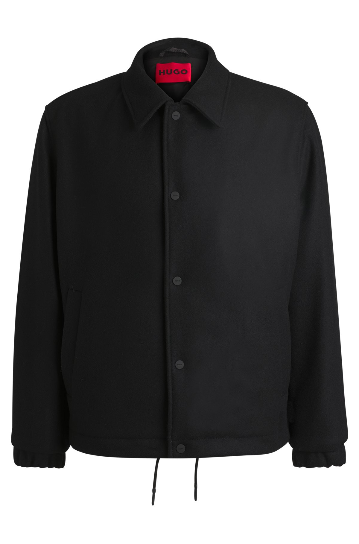 WOOL COACH JACKET WITH ADJUSTABLE HEM - 1