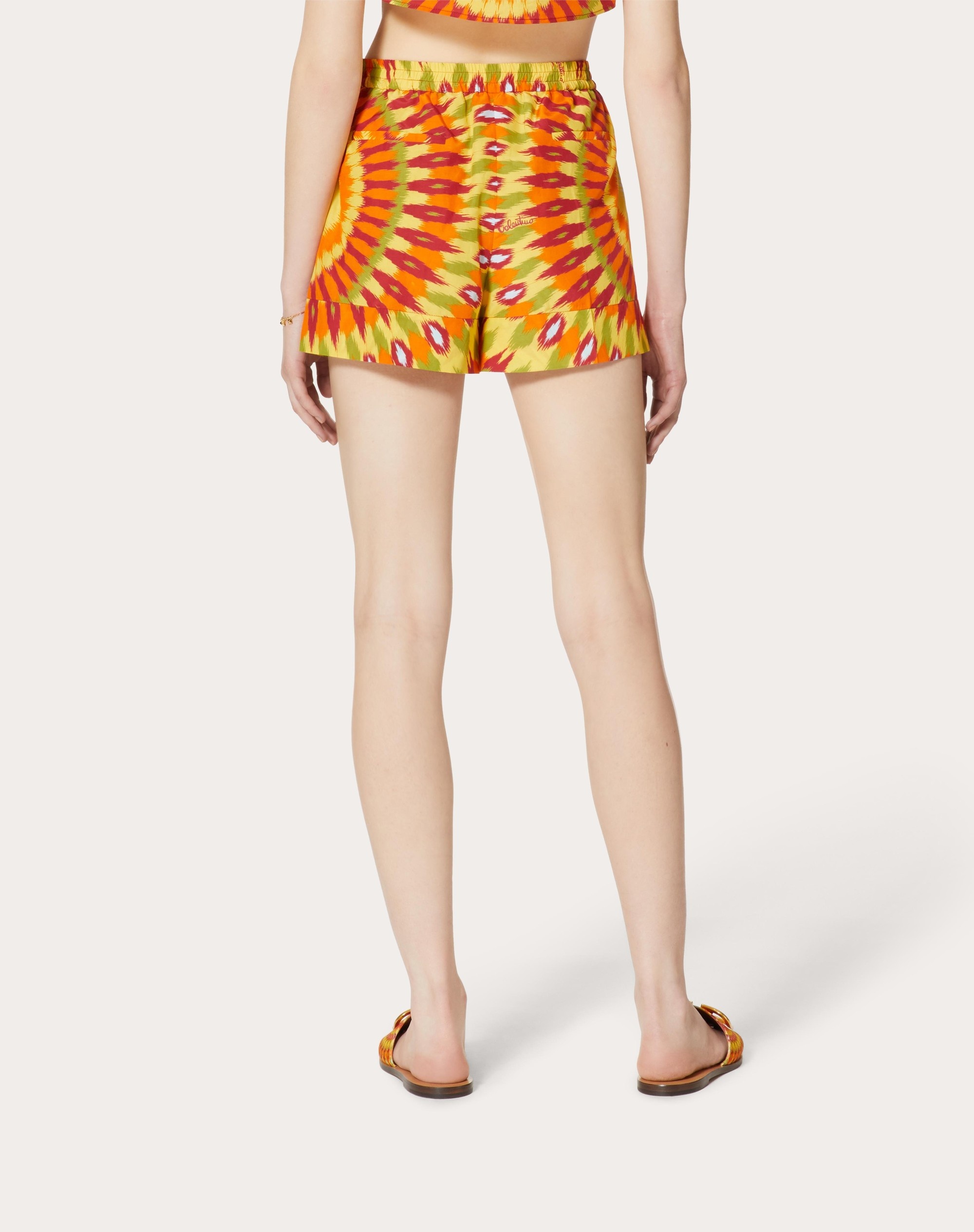 ROUND RAIN PRINT POPELINE SHORTS - 4