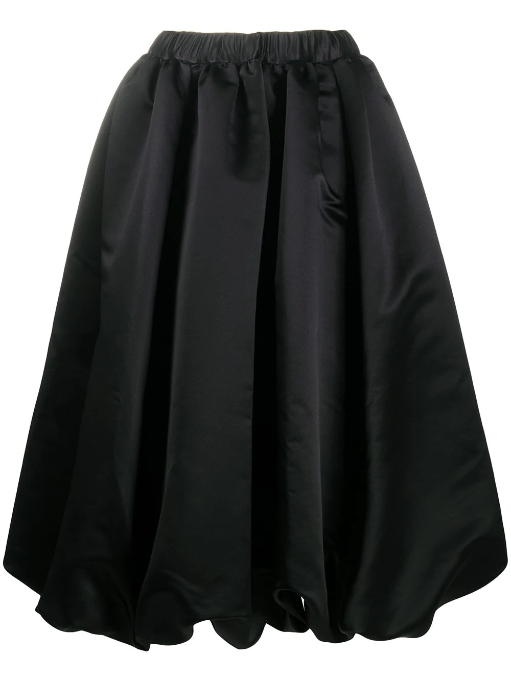 pleated mid-length skirt - 1