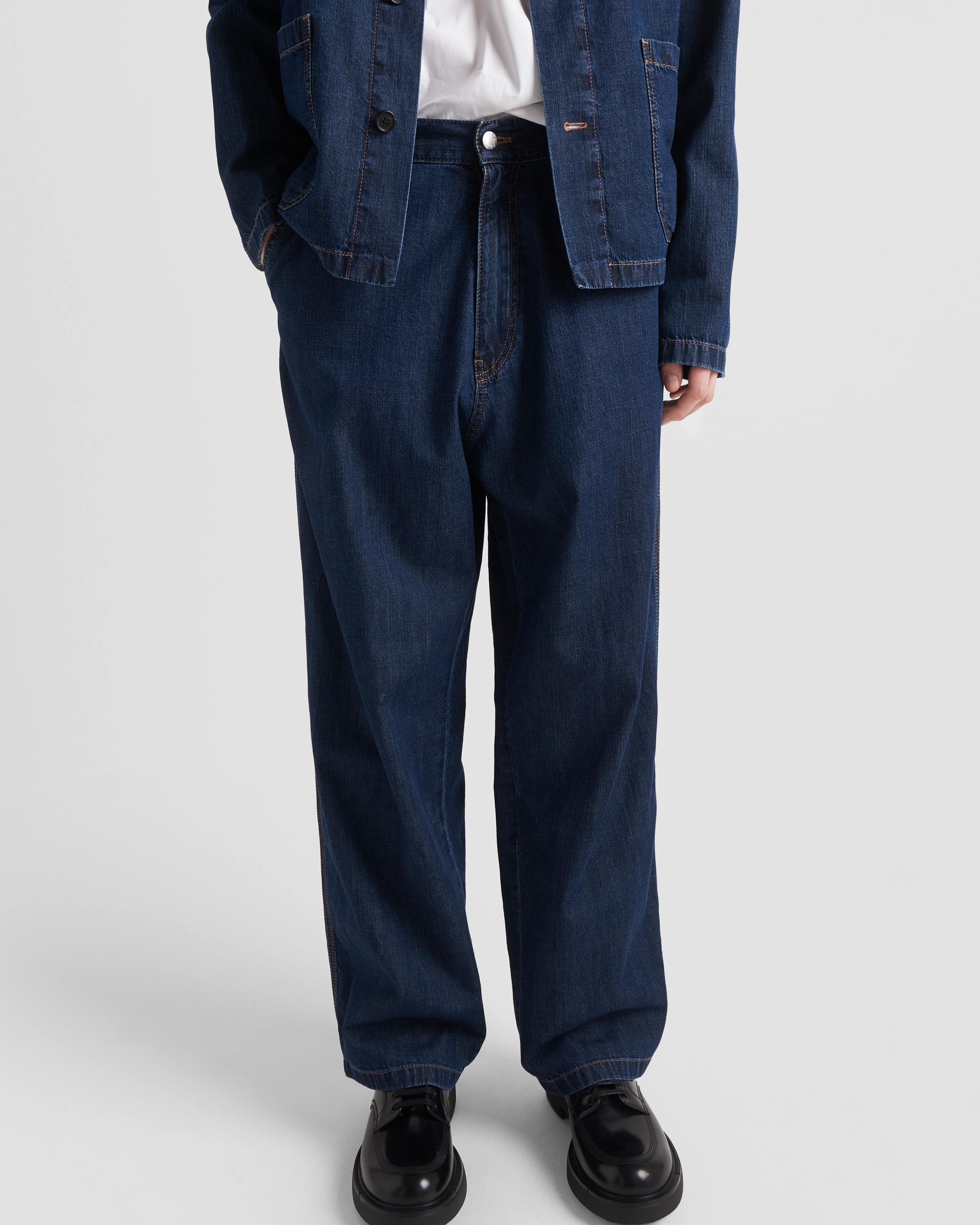 Light denim blouson jacket - 4