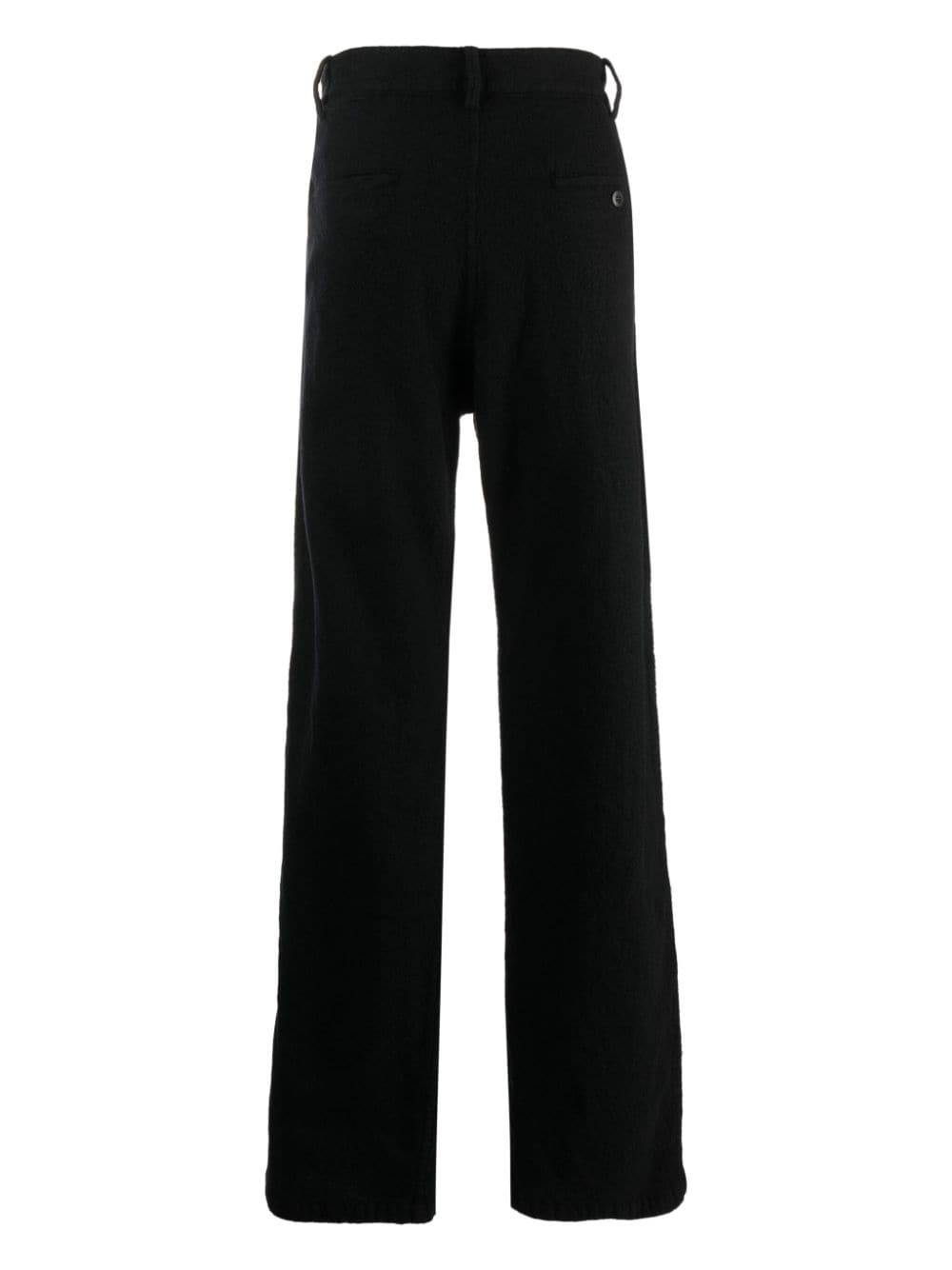 wool straight-leg trousers - 2