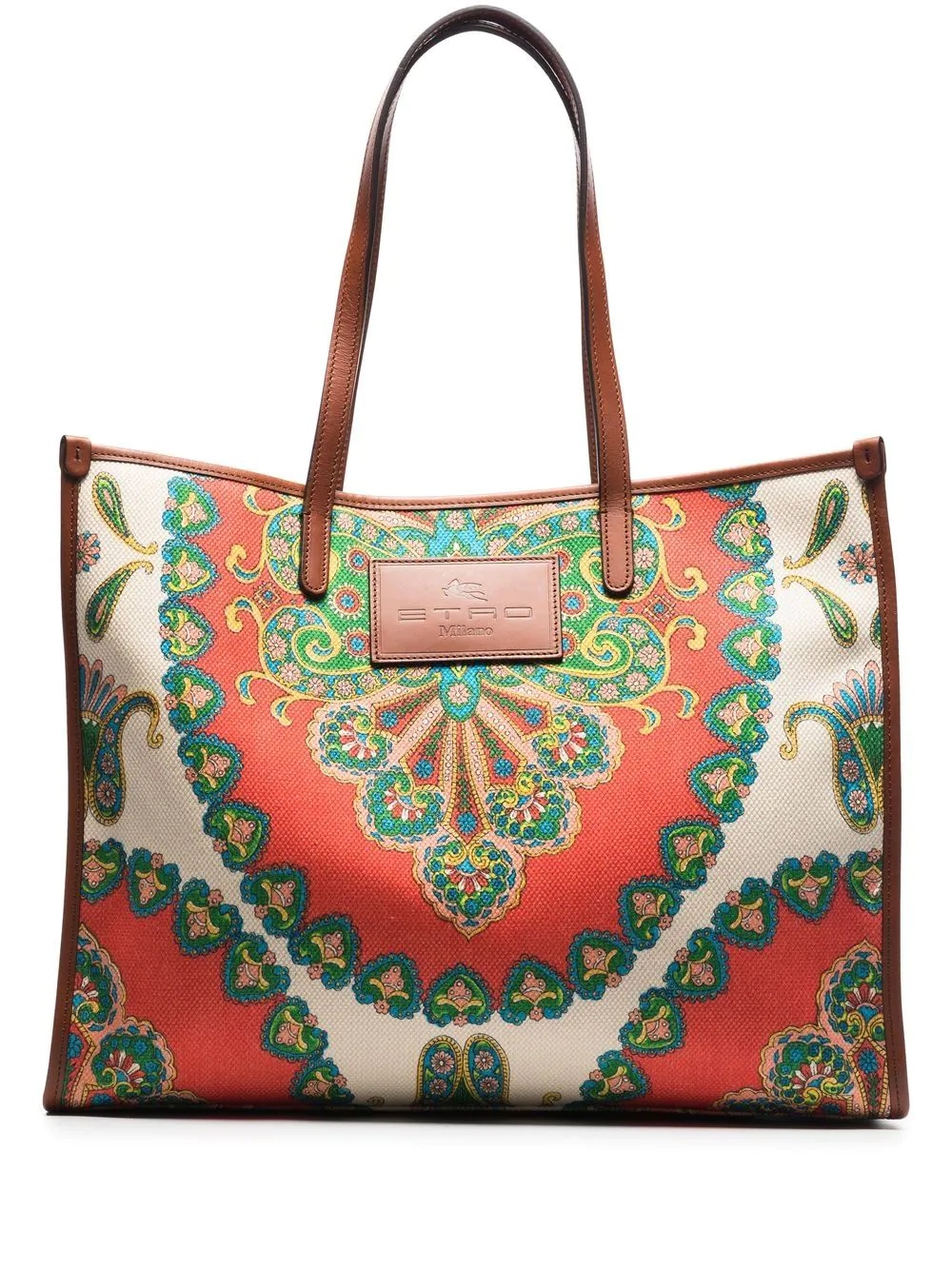 paisley-print tote bag - 1