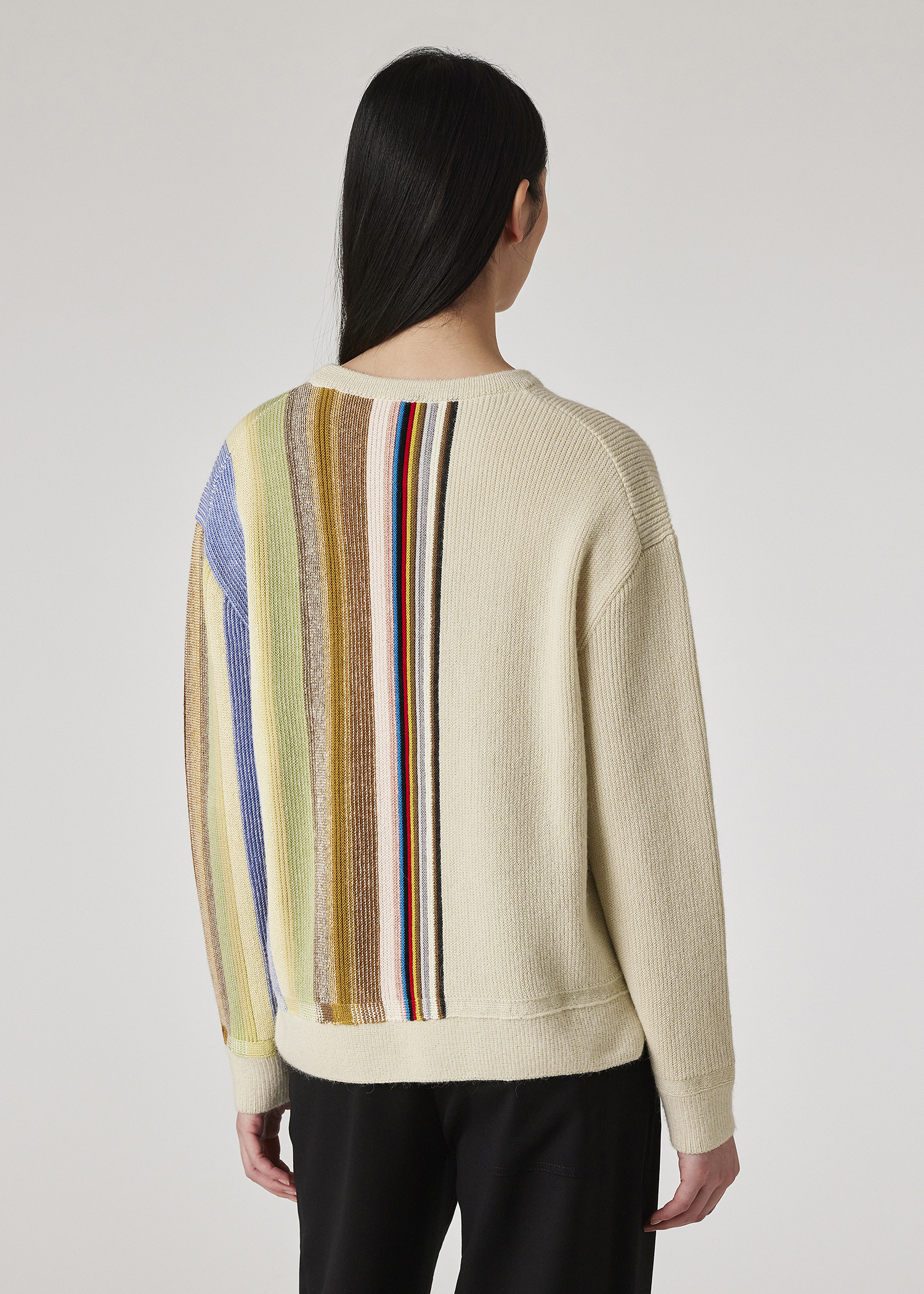 Women's Gradient 'Signature Stripe' Crew Neck Sweater - 6