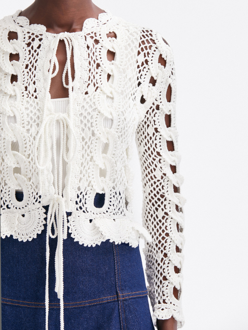 CROCHET CHAIN STITCH CARDIGAN 5