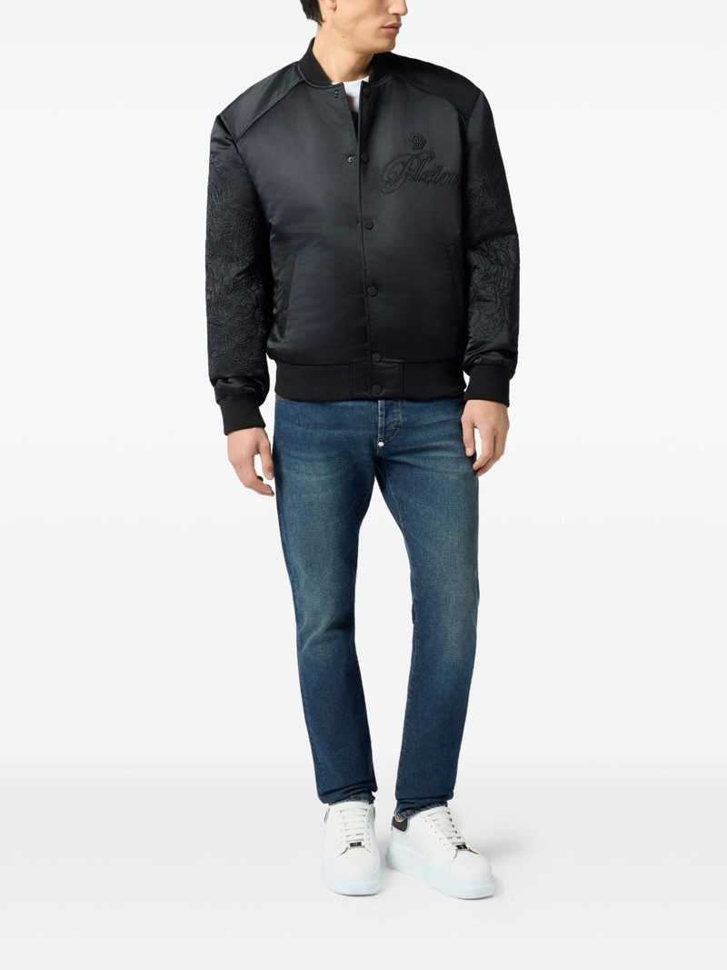 PHILIPP PLEIN rear-embroidered bomber jacket outlook