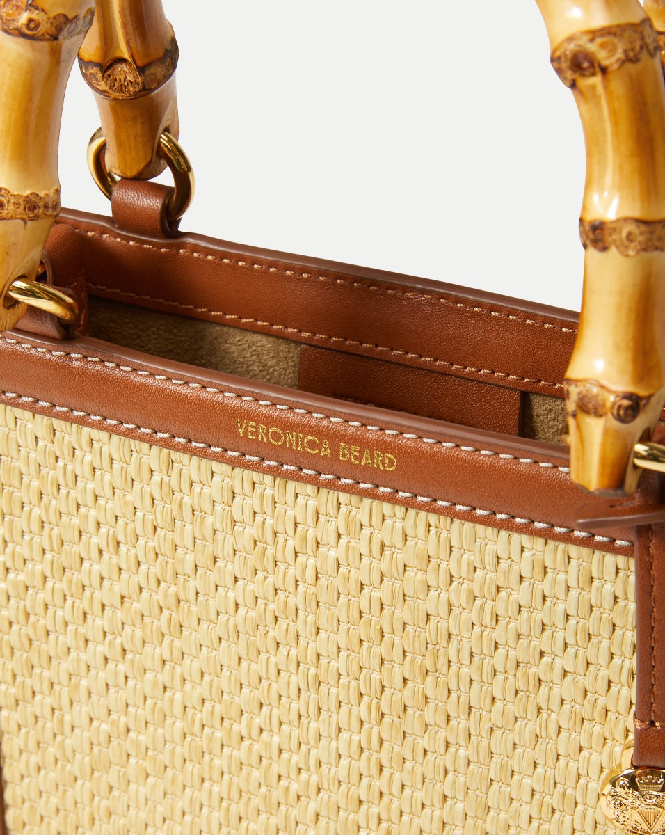 BAMBOO-HANDLE RAFFIA SHOPPER BAG - 3