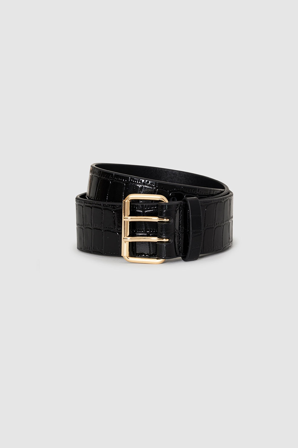 Mila Belt - Embossed Black - 3