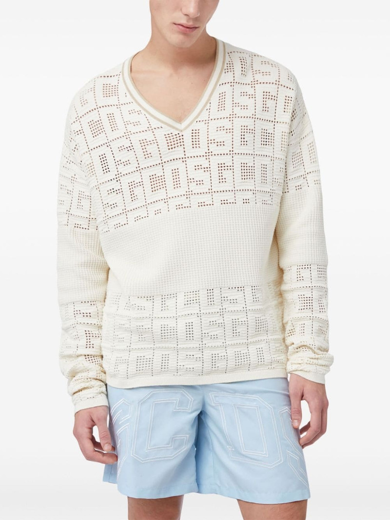 monogram-macramÃ© jumper 3
