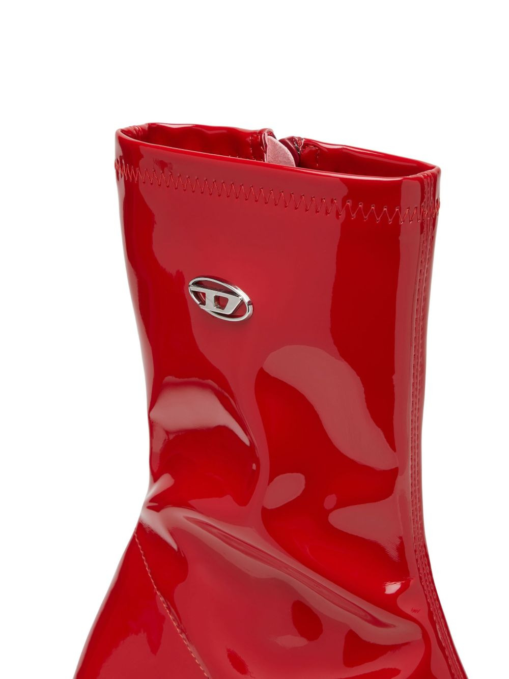 75mm Amber logo-plaque ankle boots - 5