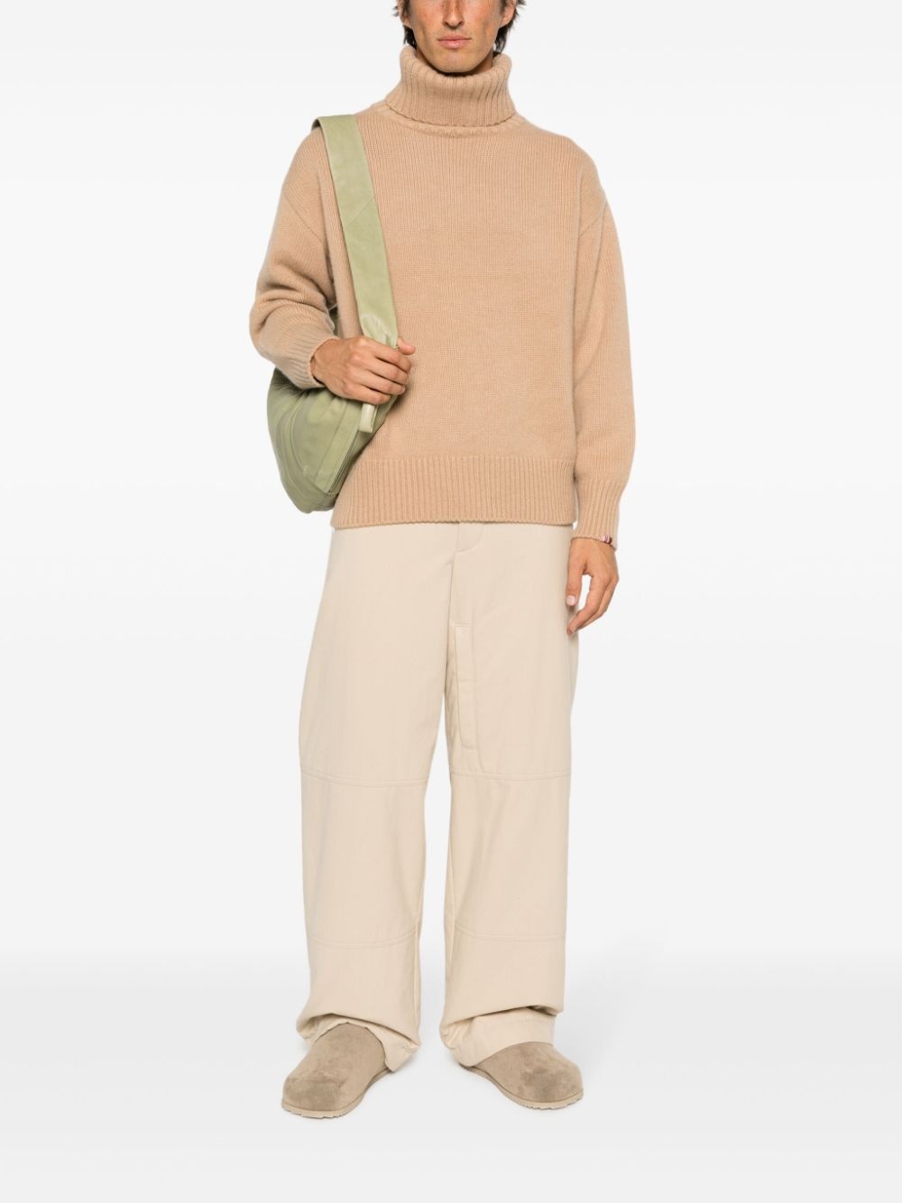 roll-neck cashmere jumper - 3