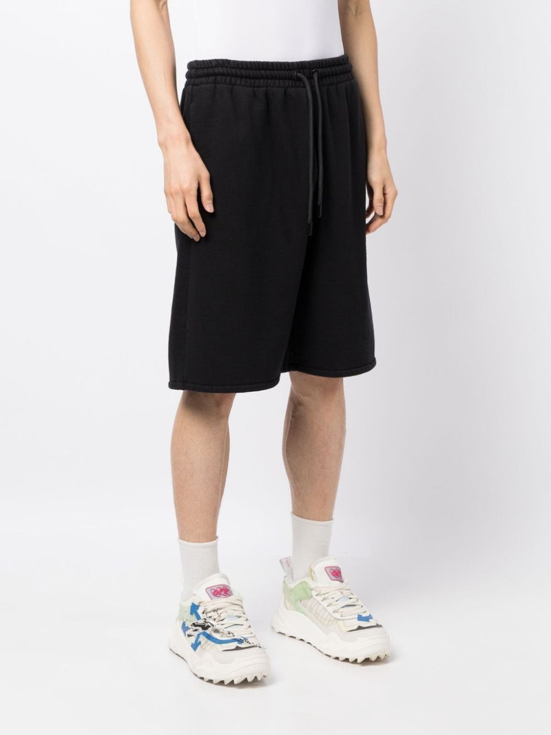 Stitch Diag cotton track shorts 3